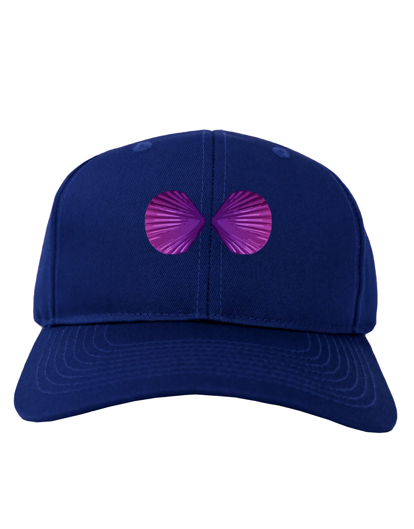 Mermaid Shell Bra Purple Adult Dark Baseball Cap Hat by TooLoud-Baseball Cap-TooLoud-Royal-Blue-One Size-Davson Sales