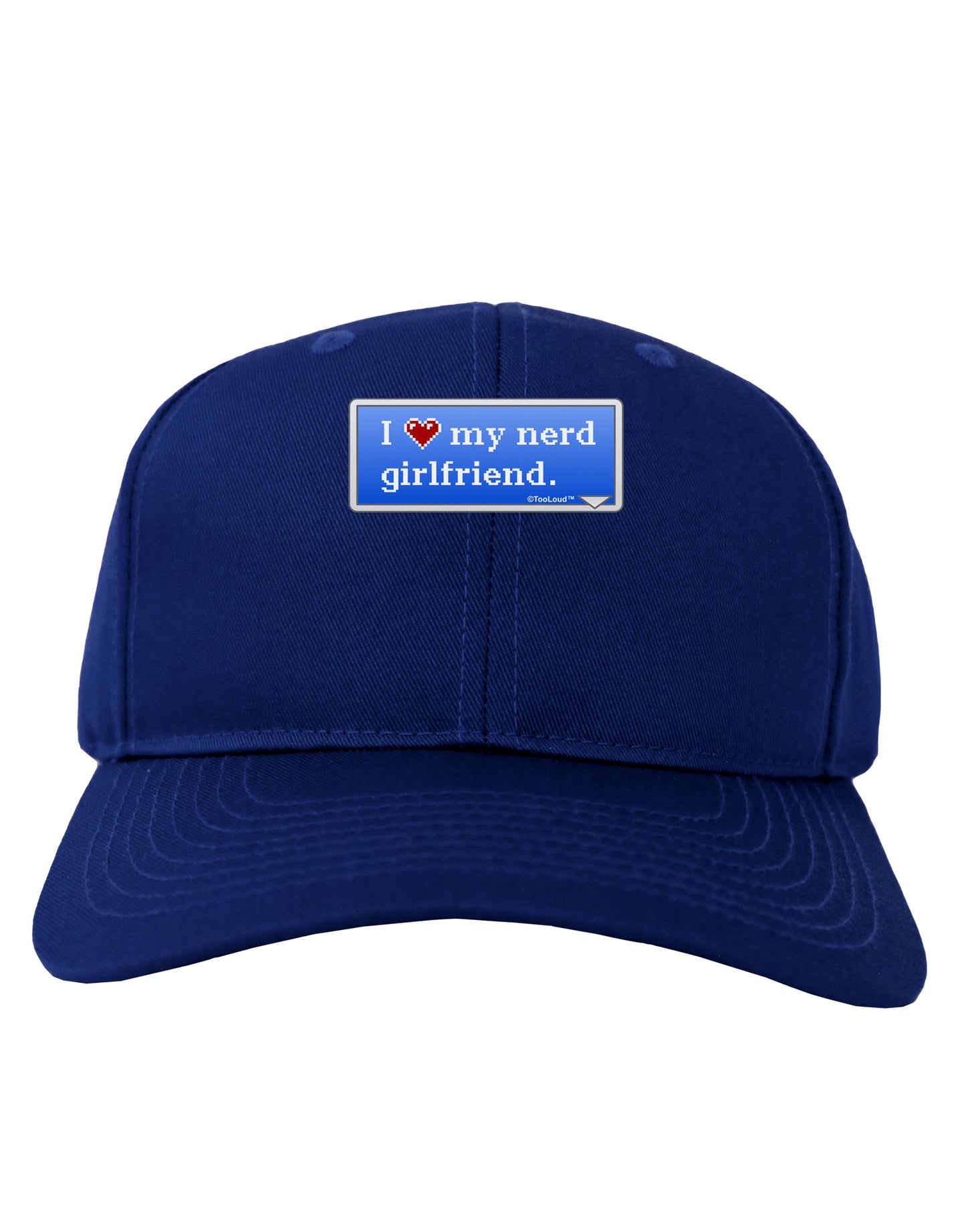 I Heart My Nerd Girlfriend - Retro Adult Dark Baseball Cap Hat by TooLoud-Baseball Cap-TooLoud-Royal-Blue-One Size-Davson Sales