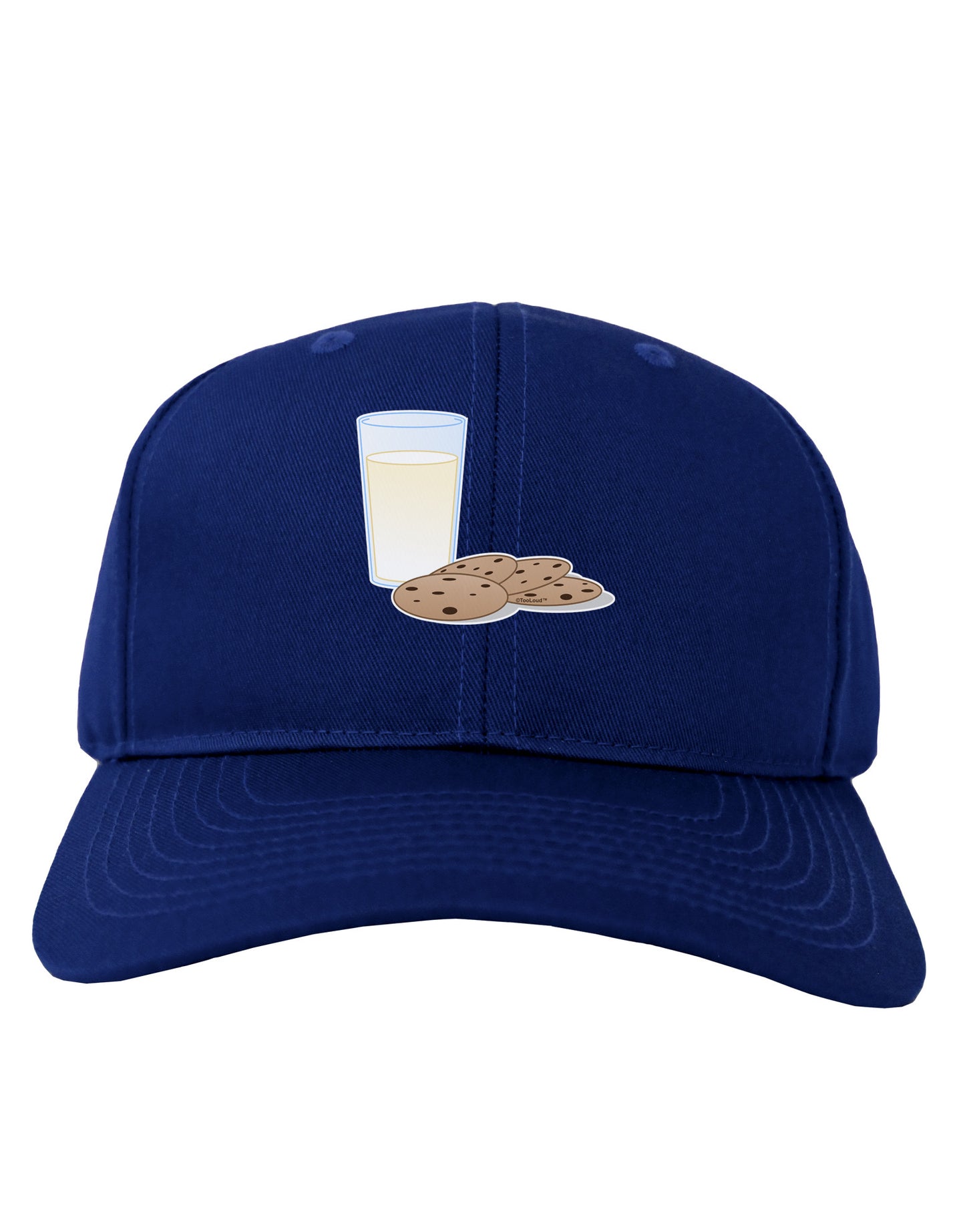 Milk and Cookies Design Adult Dark Baseball Cap Hat-Baseball Cap-TooLoud-Royal-Blue-One Size-Davson Sales