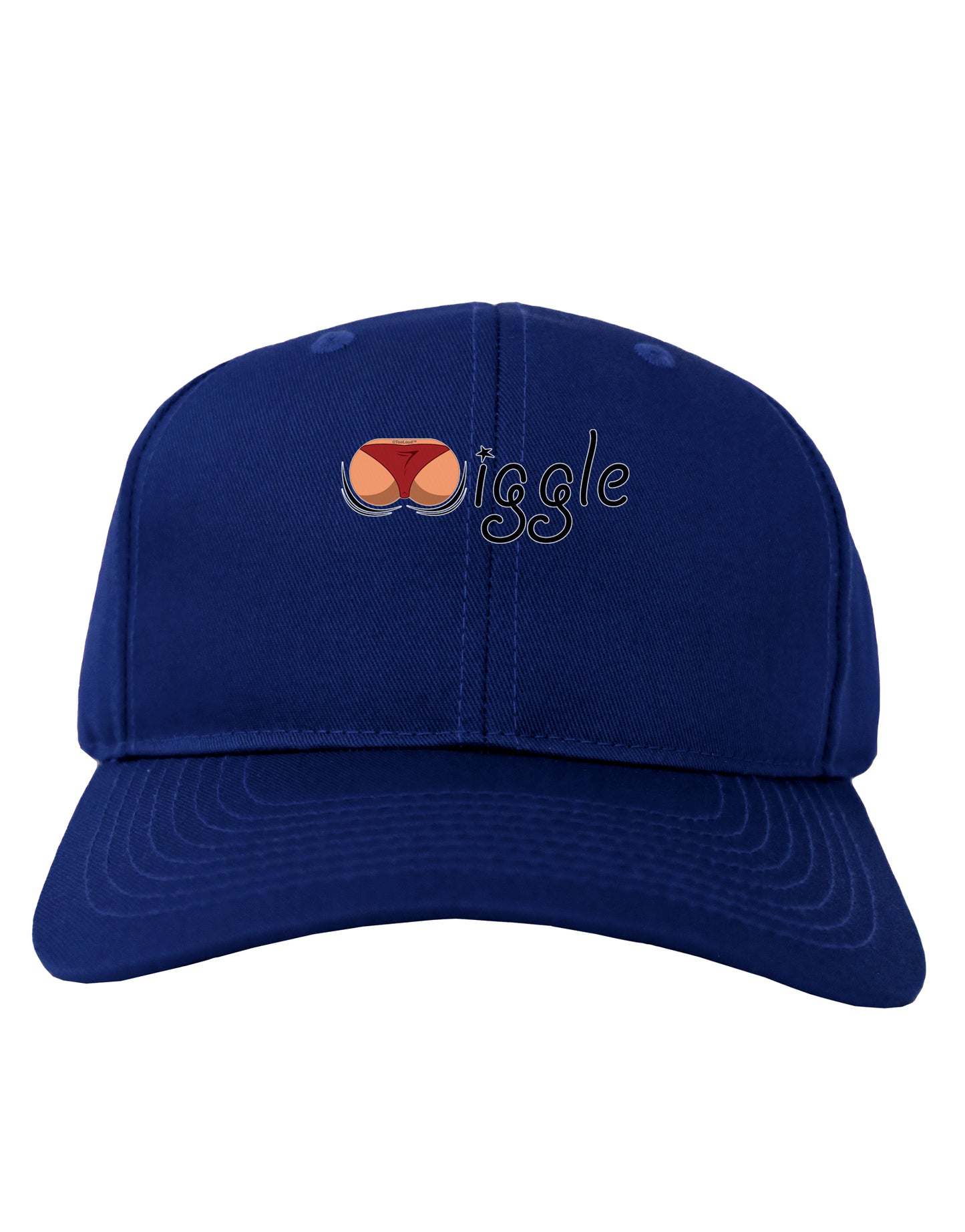 Wiggle - Twerk Medium Adult Dark Baseball Cap Hat-Baseball Cap-TooLoud-Royal-Blue-One Size-Davson Sales