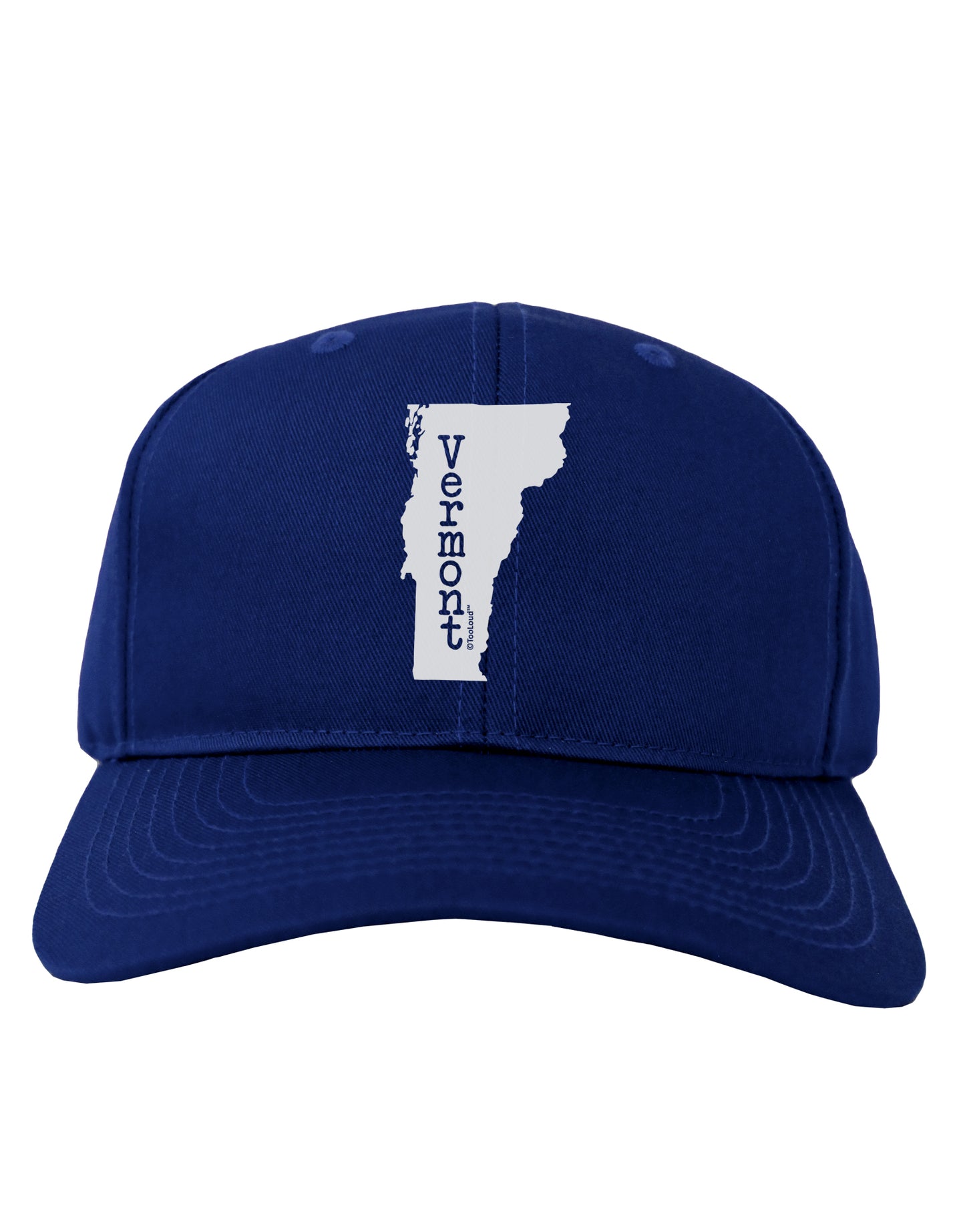 Vermont - United States Shape Adult Dark Baseball Cap Hat by TooLoud-Baseball Cap-TooLoud-Royal-Blue-One Size-Davson Sales