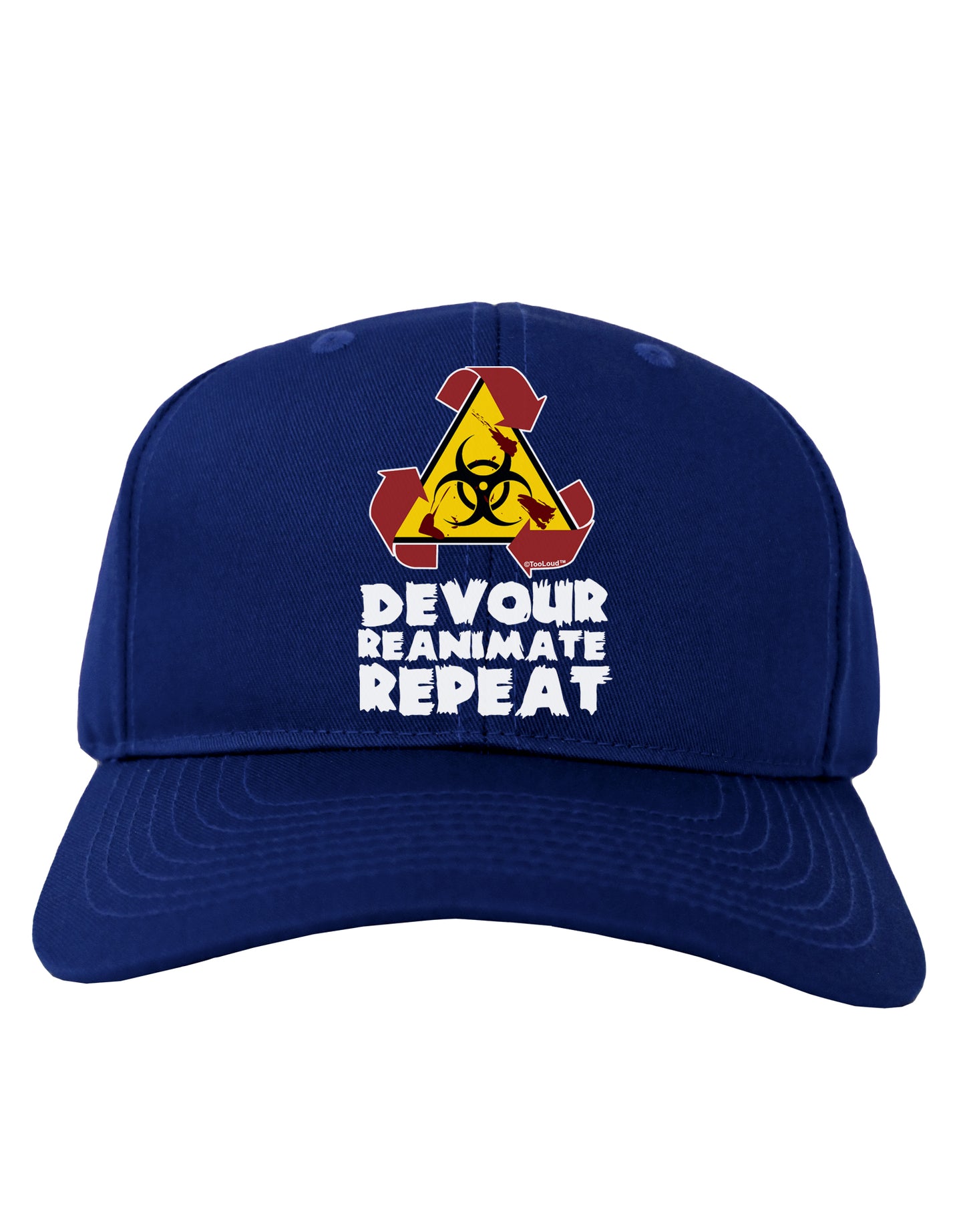 Devour Reanimate Repeat Adult Dark Baseball Cap Hat by TooLoud-Baseball Cap-TooLoud-Royal-Blue-One Size-Davson Sales