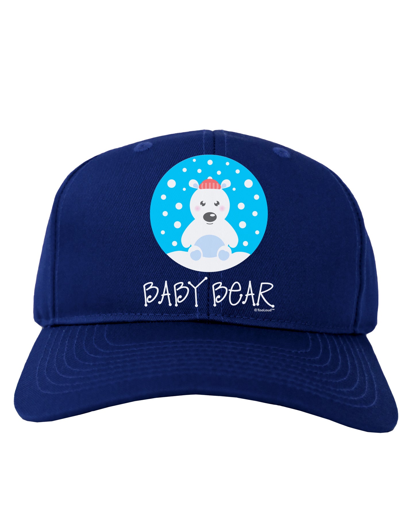 Matching Polar Bear Family - Baby Bear Adult Dark Baseball Cap Hat by TooLoud-Baseball Cap-TooLoud-Royal-Blue-One Size-Davson Sales