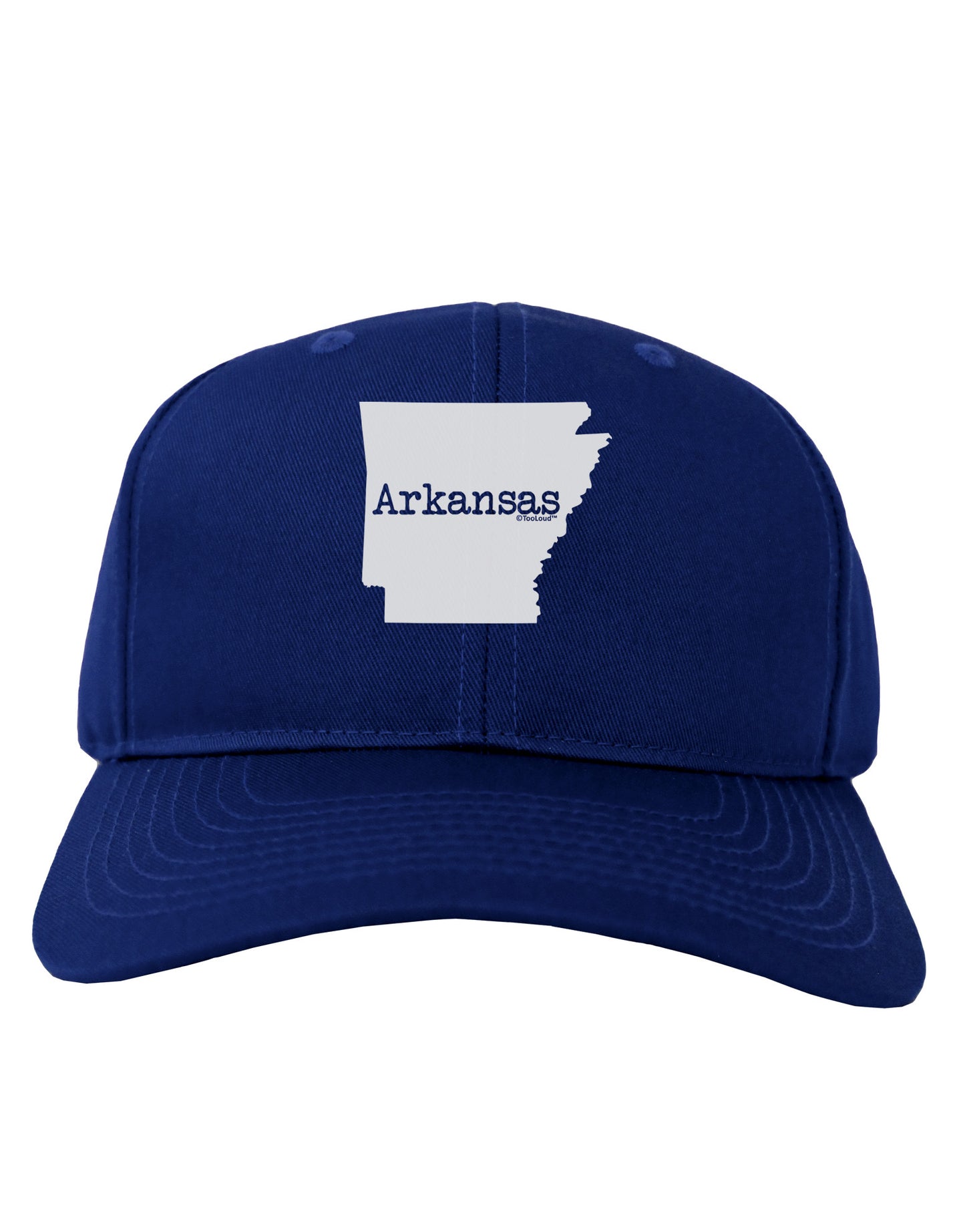 Arkansas - United States Shape Adult Dark Baseball Cap Hat by TooLoud-Baseball Cap-TooLoud-Royal-Blue-One Size-Davson Sales