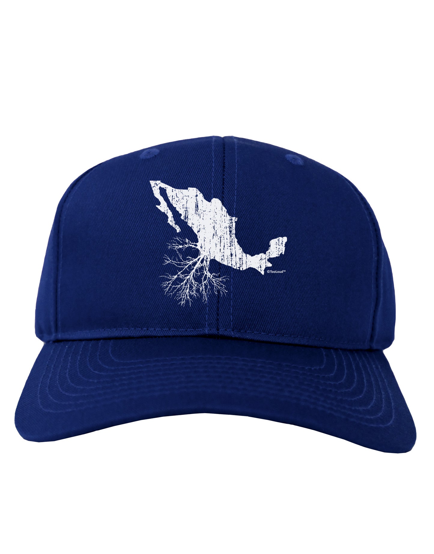 Mexican Roots Design - Distressed Adult Dark Baseball Cap Hat by TooLoud-Baseball Cap-TooLoud-Royal-Blue-One Size-Davson Sales