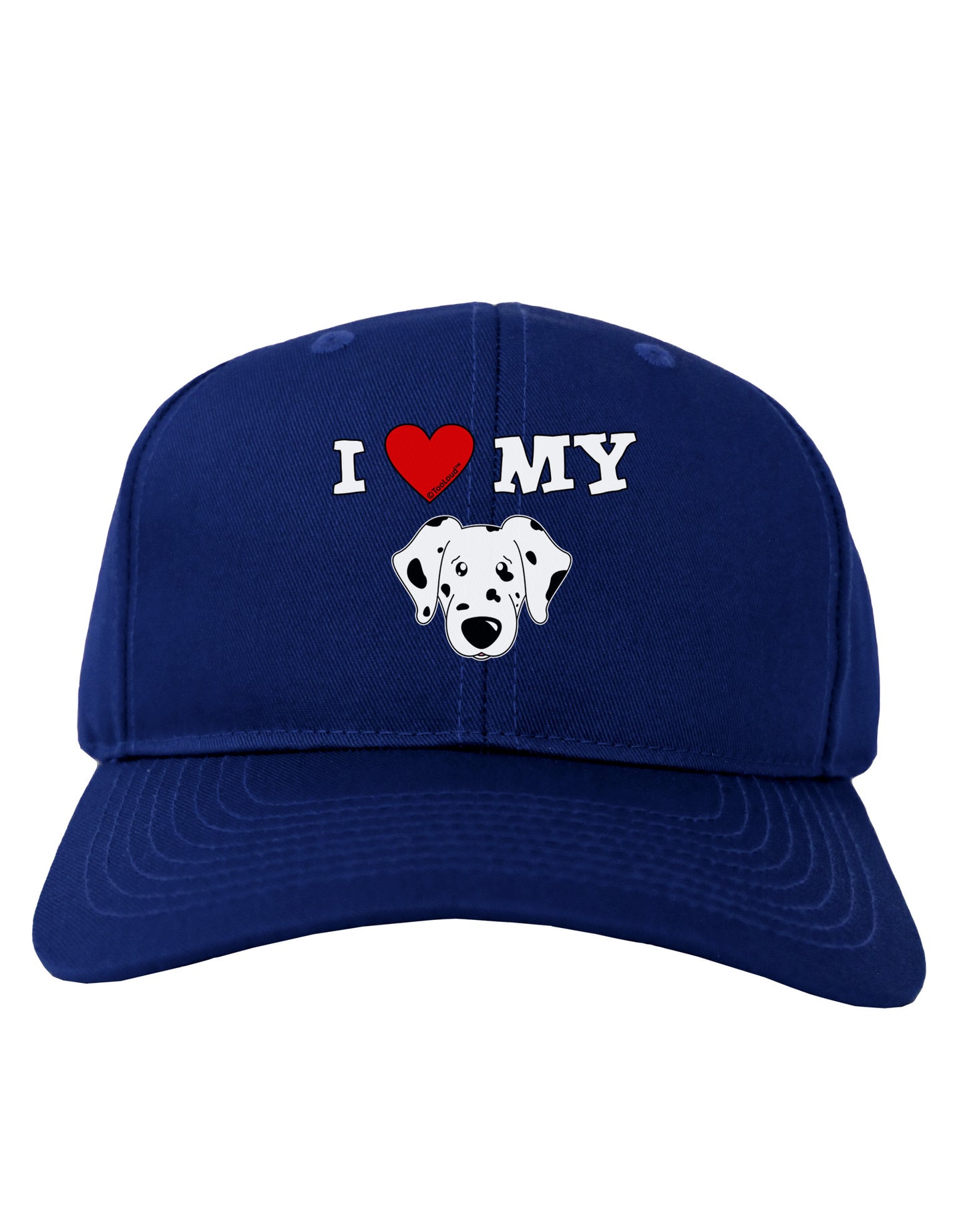 I Heart My - Cute Dalmatian Dog Adult Dark Baseball Cap Hat by TooLoud-Baseball Cap-TooLoud-Royal-Blue-One Size-Davson Sales