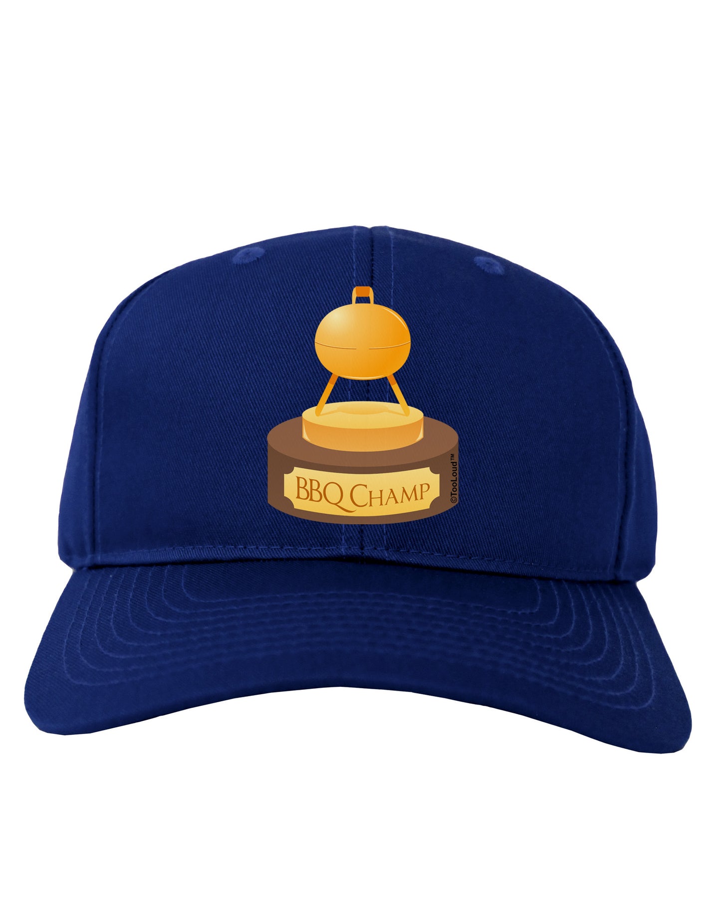 BBQ Champ - Golden Grill Trophy Adult Dark Baseball Cap Hat by TooLoud-Baseball Cap-TooLoud-Royal-Blue-One Size-Davson Sales