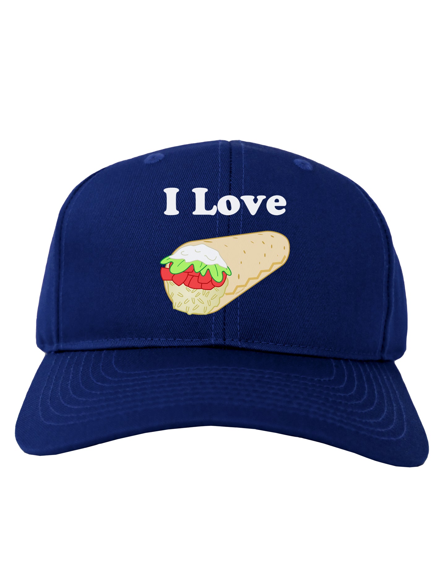 I Love Burritos - Funny Food Adult Dark Baseball Cap Hat-Baseball Cap-TooLoud-Royal-Blue-One Size-Davson Sales