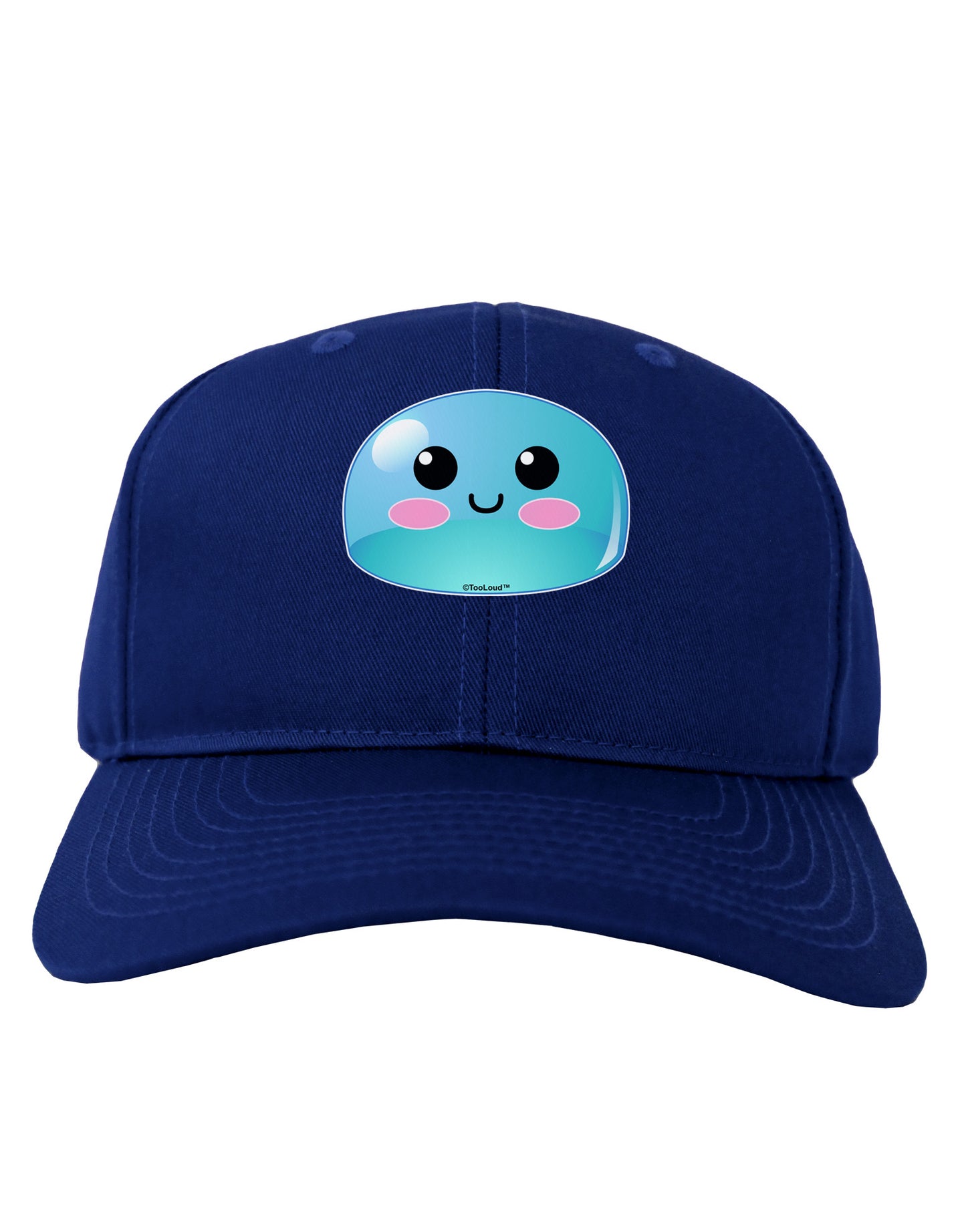 Cute RPG Slime - Blue Adult Dark Baseball Cap Hat by TooLoud-Baseball Cap-TooLoud-Royal-Blue-One Size-Davson Sales