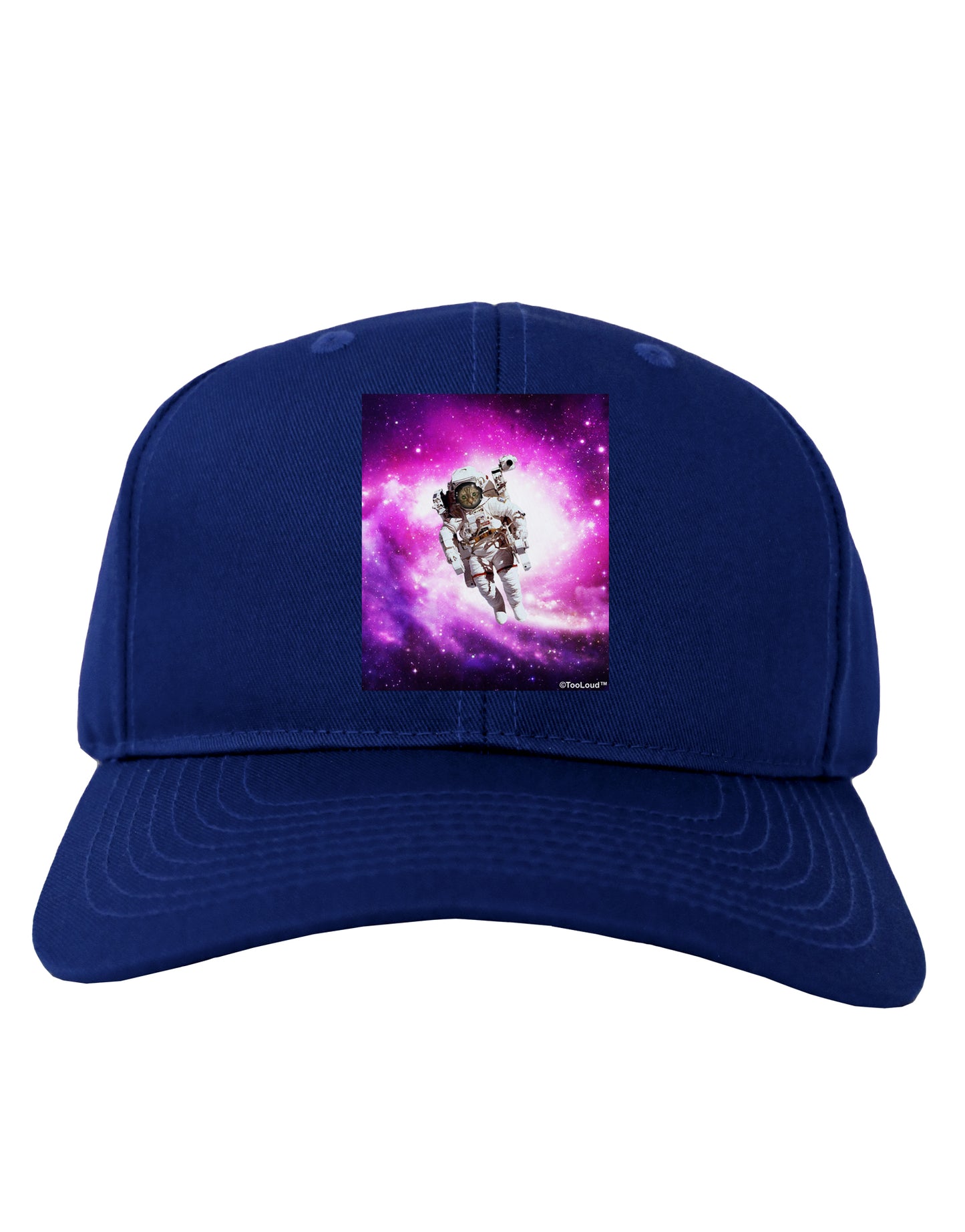 Astronaut Cat Adult Dark Baseball Cap Hat-Baseball Cap-TooLoud-Royal-Blue-One Size-Davson Sales