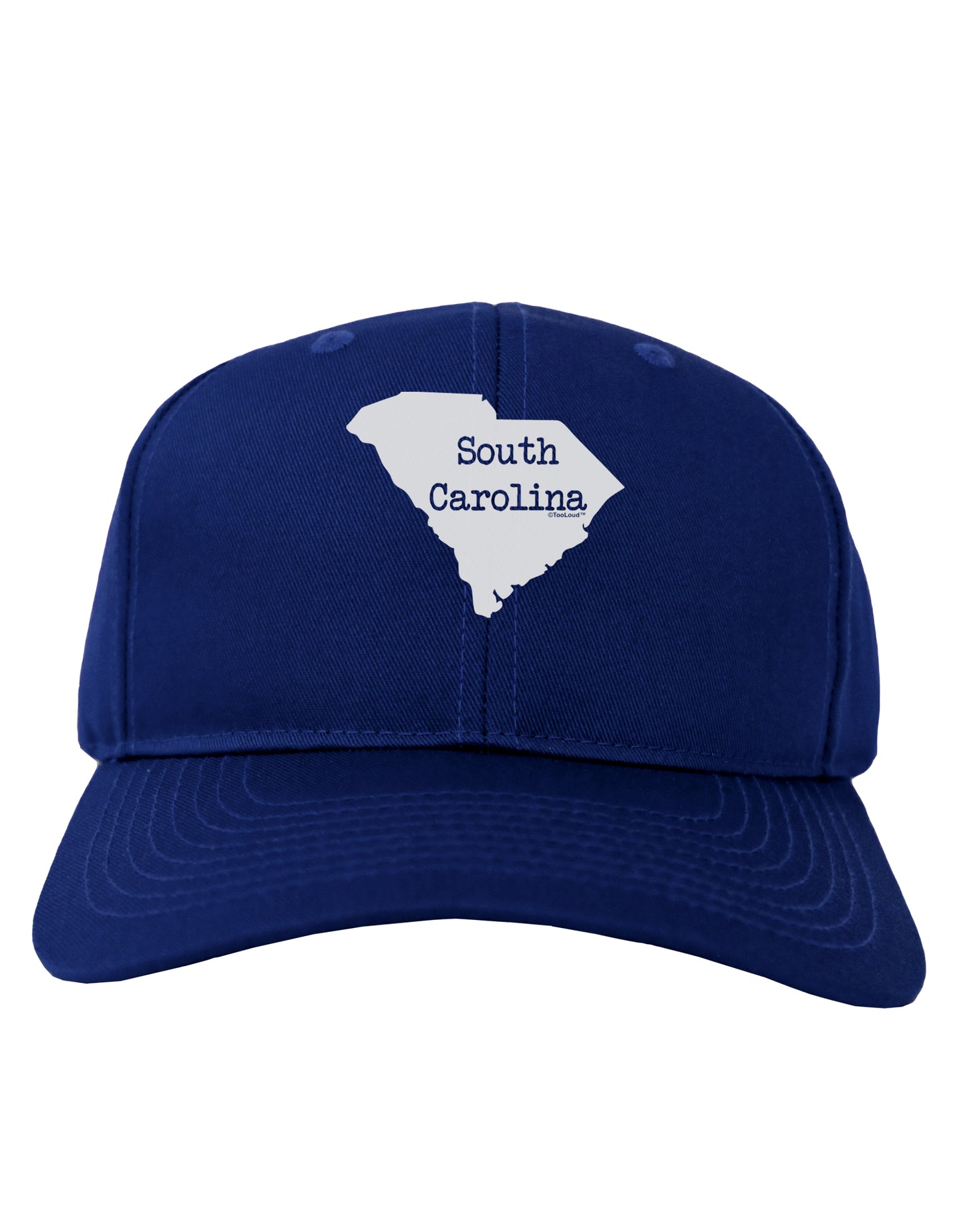 South Carolina - United States Shape Adult Dark Baseball Cap Hat by TooLoud-Baseball Cap-TooLoud-Royal-Blue-One Size-Davson Sales