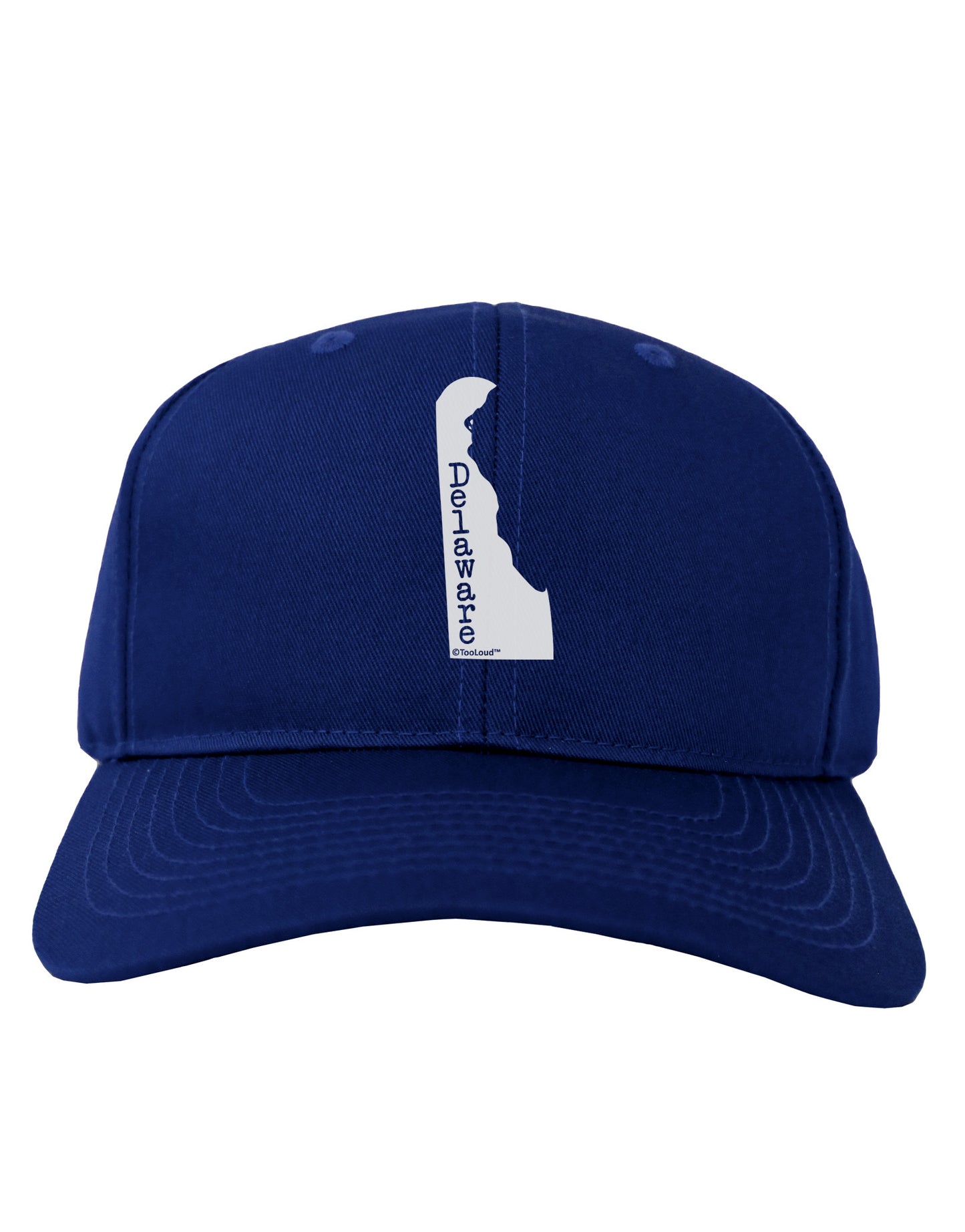 Delaware - United States Shape Adult Dark Baseball Cap Hat by TooLoud-Baseball Cap-TooLoud-Royal-Blue-One Size-Davson Sales