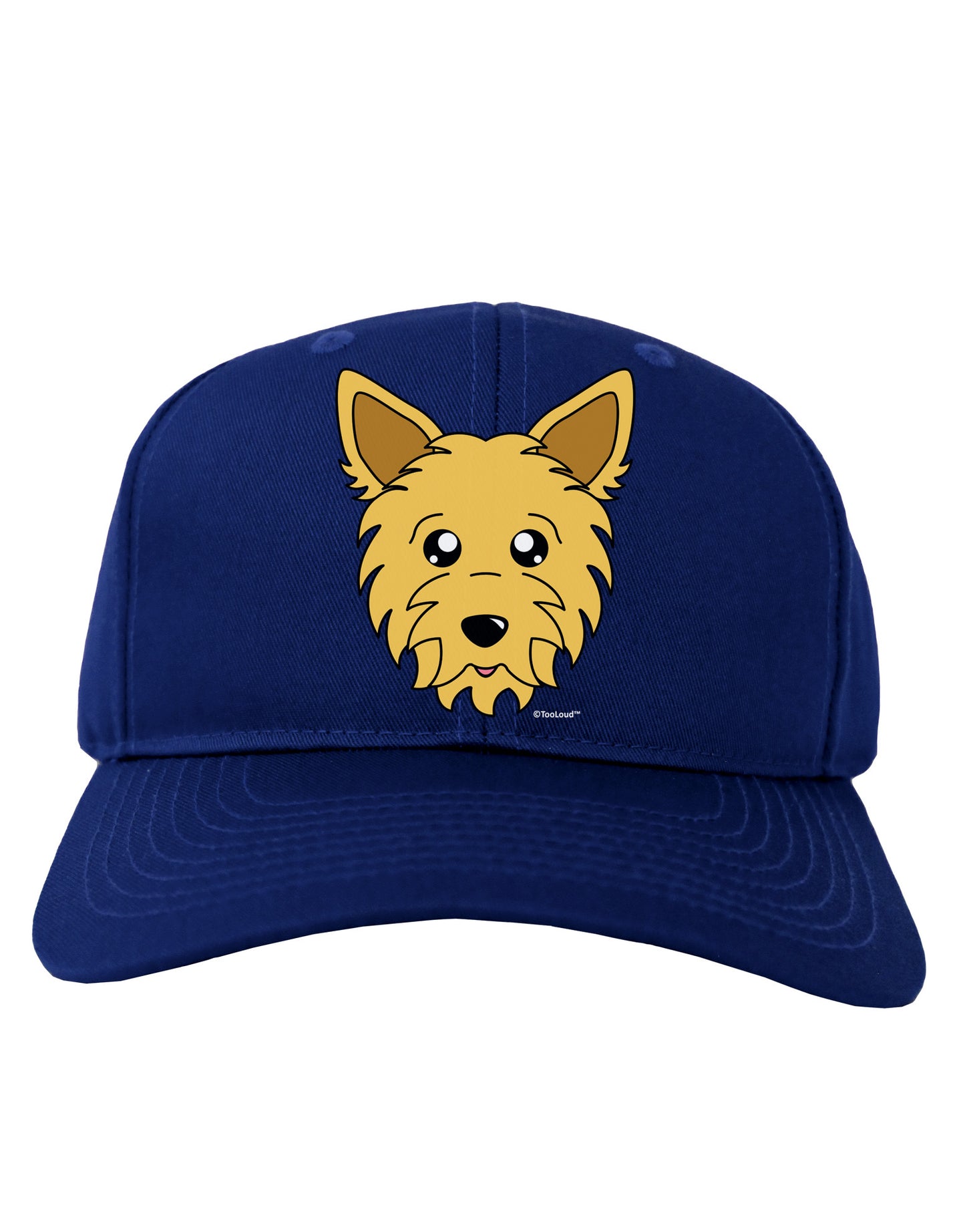 Cute Yorkshire Terrier Yorkie Dog Adult Dark Baseball Cap Hat by TooLoud-Baseball Cap-TooLoud-Royal-Blue-One Size-Davson Sales