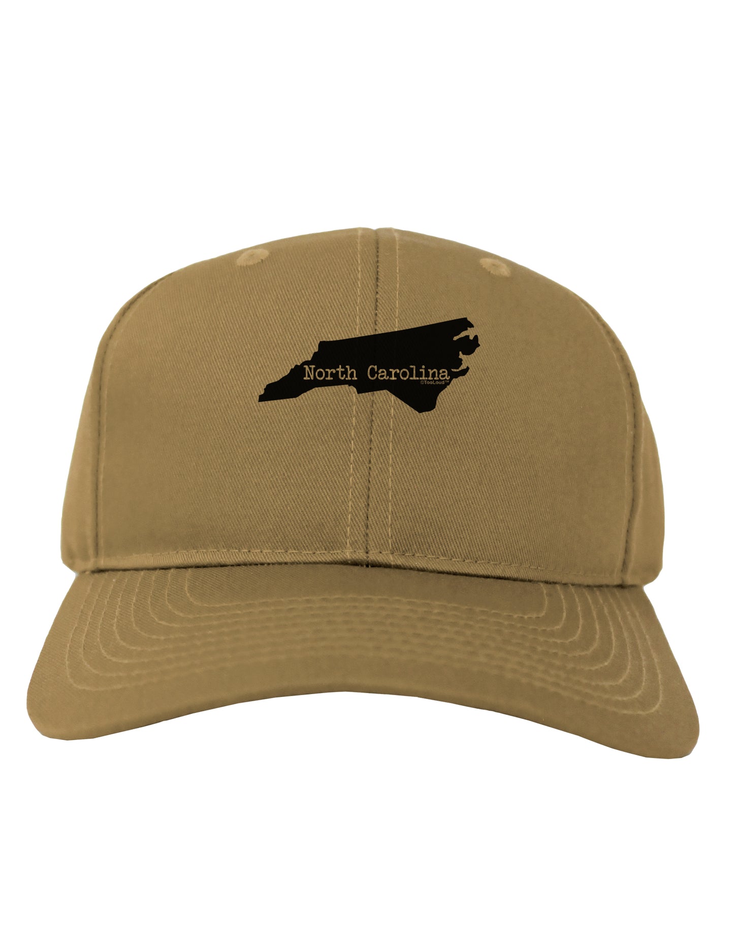 North Carolina - United States Shape Adult Baseball Cap Hat by TooLoud-Baseball Cap-TooLoud-Khaki-One Size-Davson Sales