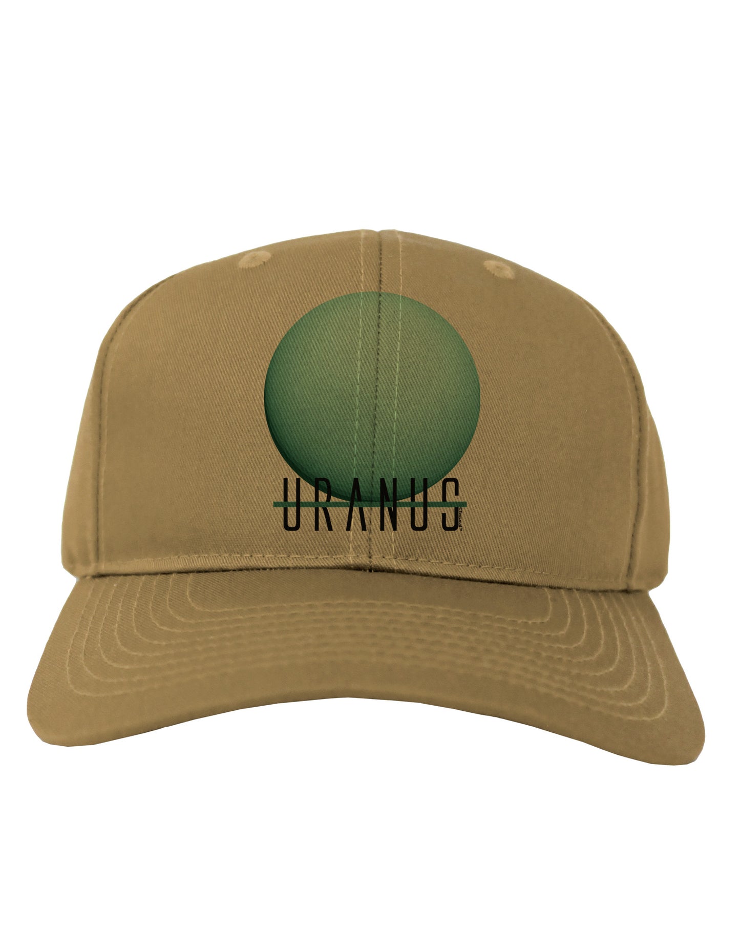 Planet Uranus Text Adult Baseball Cap Hat-Baseball Cap-TooLoud-Khaki-One Size-Davson Sales