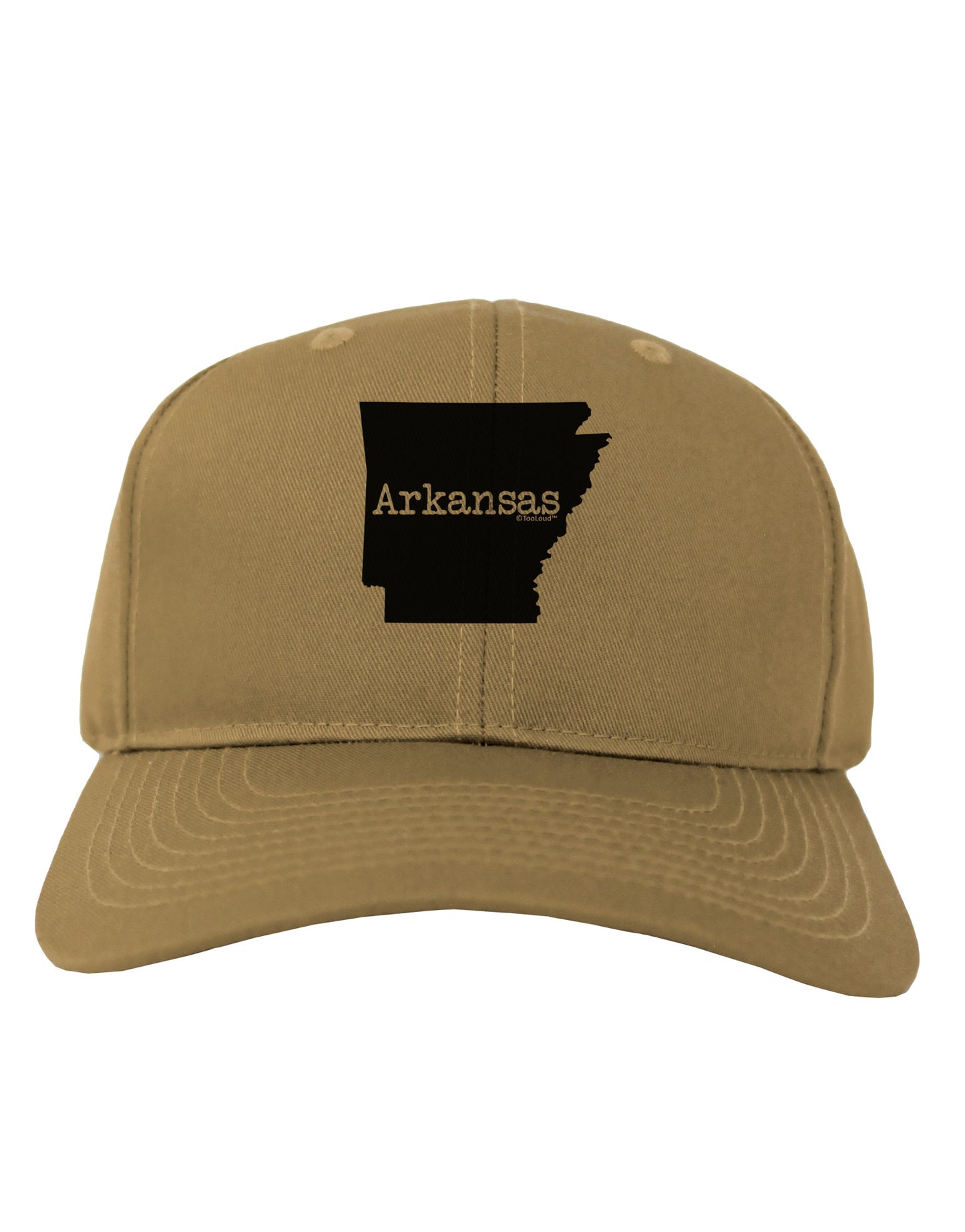 Arkansas - United States Shape Adult Baseball Cap Hat by TooLoud-Baseball Cap-TooLoud-Khaki-One Size-Davson Sales