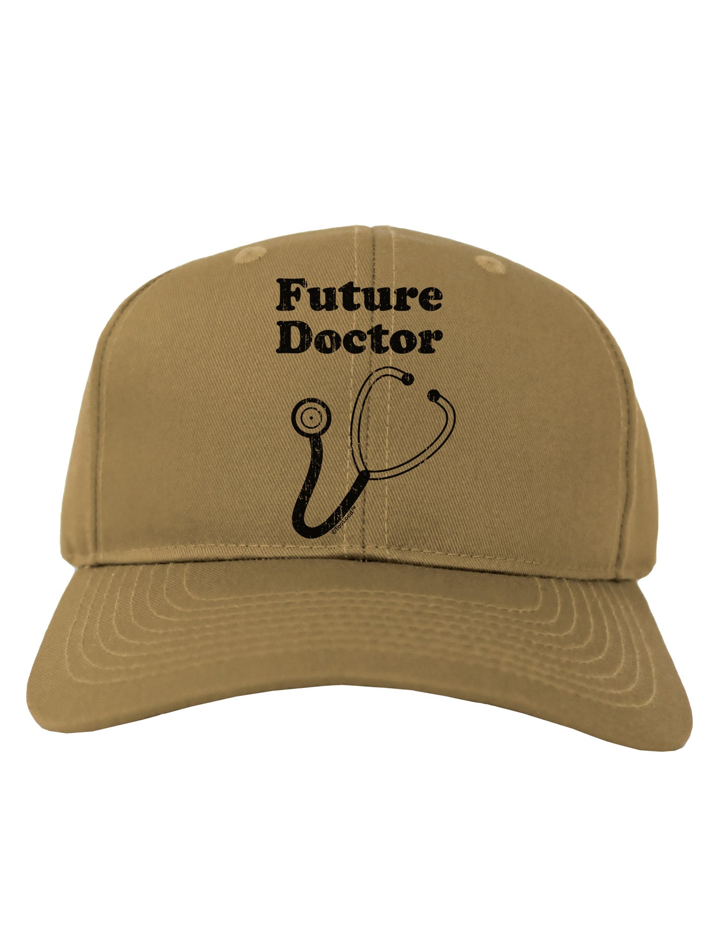 Future Doctor Distressed Adult Baseball Cap Hat-Baseball Cap-TooLoud-Khaki-One Size-Davson Sales