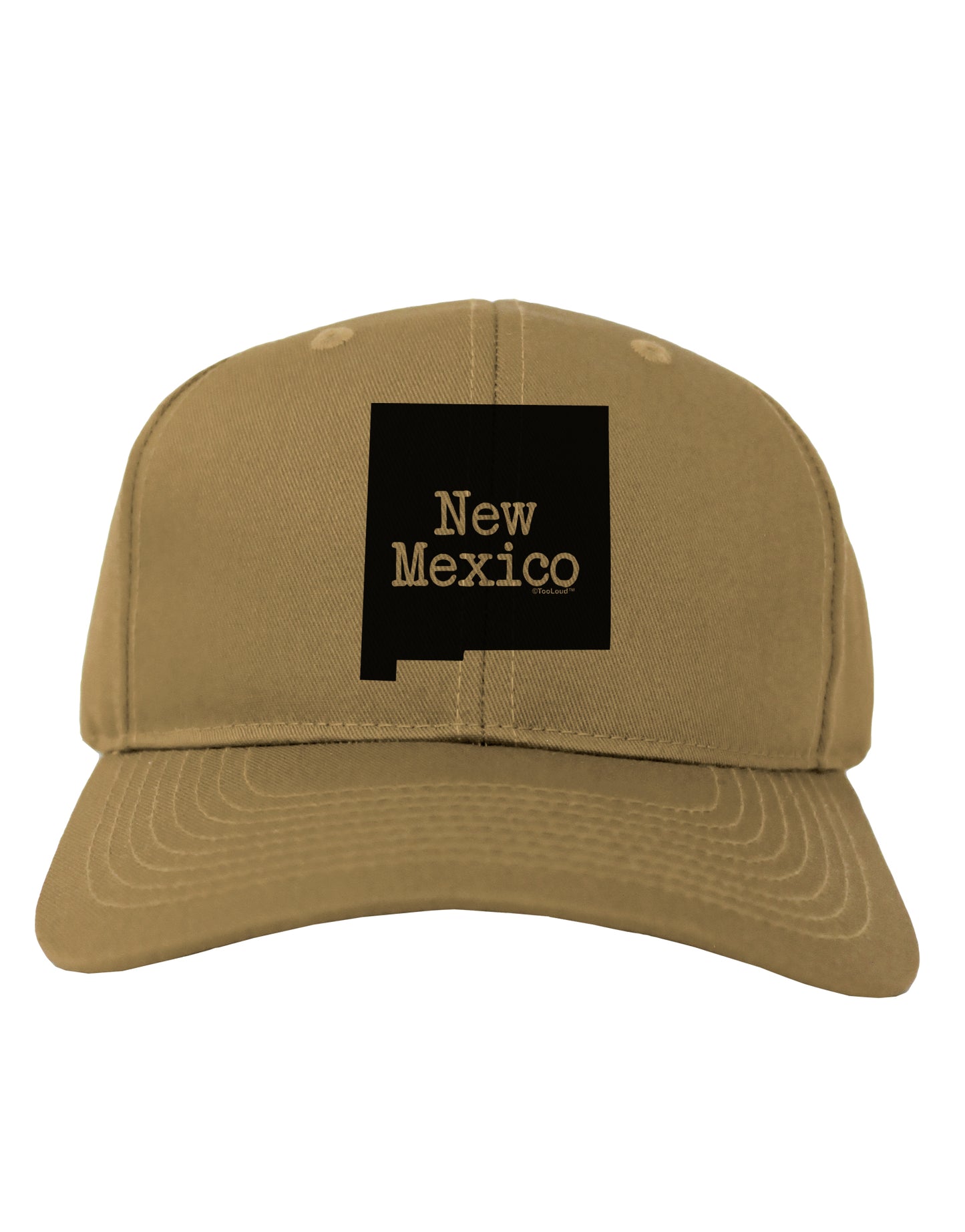 New Mexico - United States Shape Adult Baseball Cap Hat by TooLoud-Baseball Cap-TooLoud-Khaki-One Size-Davson Sales