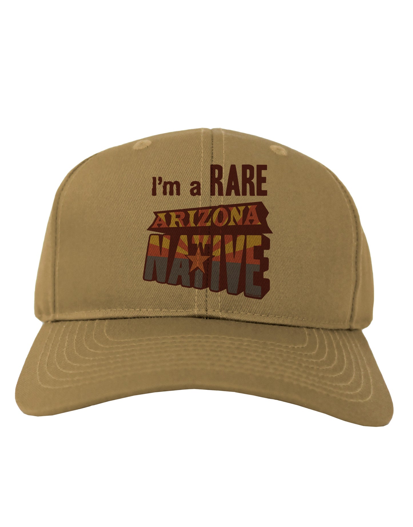 I'm a Rare Arizona Native Adult Baseball Cap Hat-Baseball Cap-TooLoud-Khaki-One Size-Davson Sales