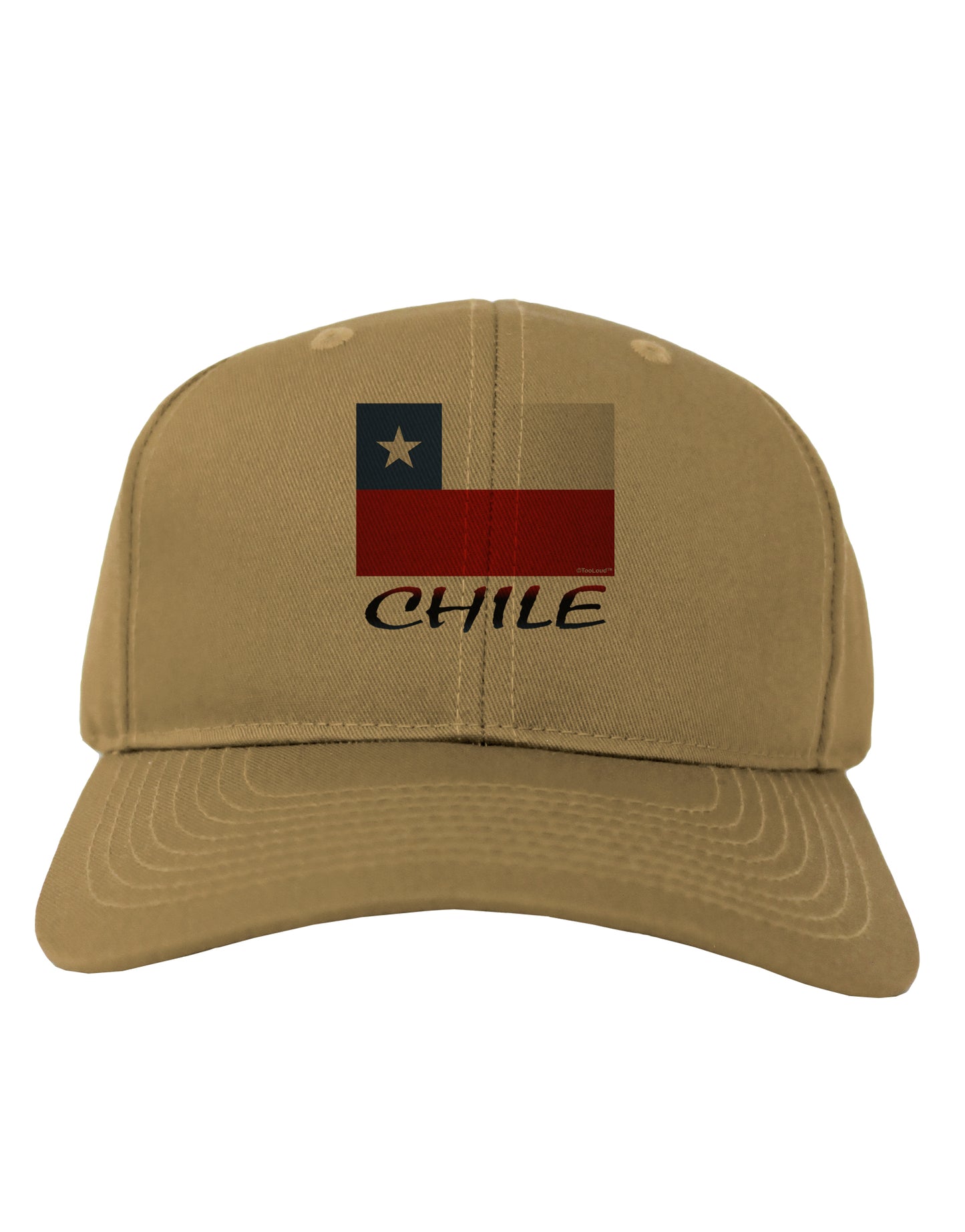 Chile Flag Adult Baseball Cap Hat-Baseball Cap-TooLoud-Khaki-One Size-Davson Sales