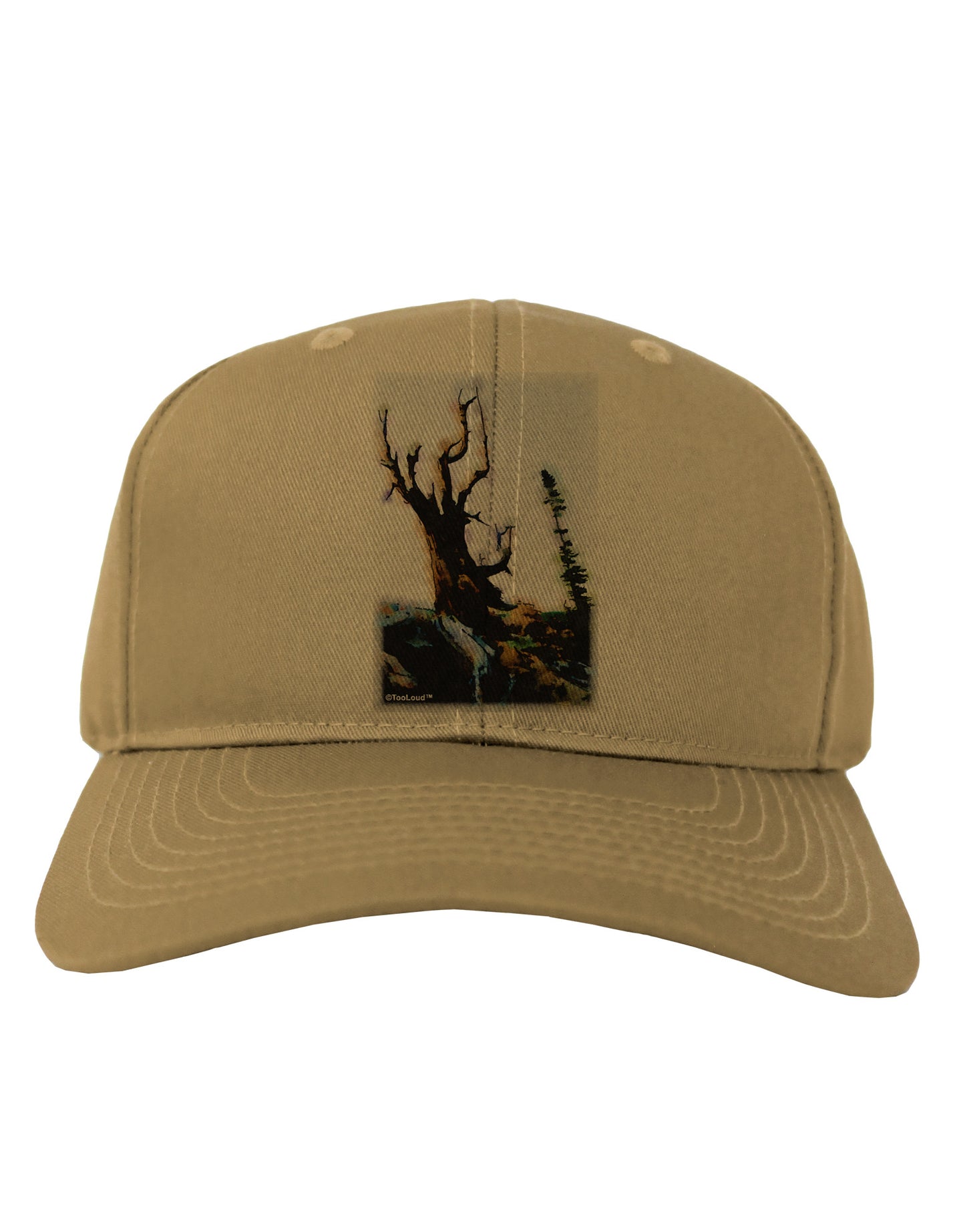 CO Mountain Scenery Watercolor Adult Baseball Cap Hat-Baseball Cap-TooLoud-Khaki-One Size-Davson Sales