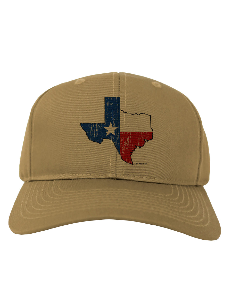 State of Texas Flag Design - Distressed Adult Baseball Cap Hat-Baseball Cap-TooLoud-White-One Size-Davson Sales