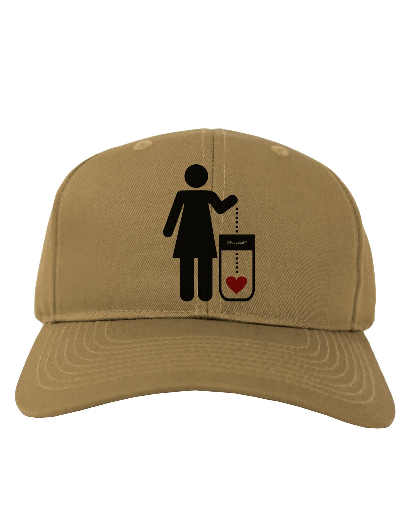 Single and Happy - Single Woman Adult Baseball Cap Hat by TooLoud-Baseball Cap-TooLoud-Khaki-One Size-Davson Sales