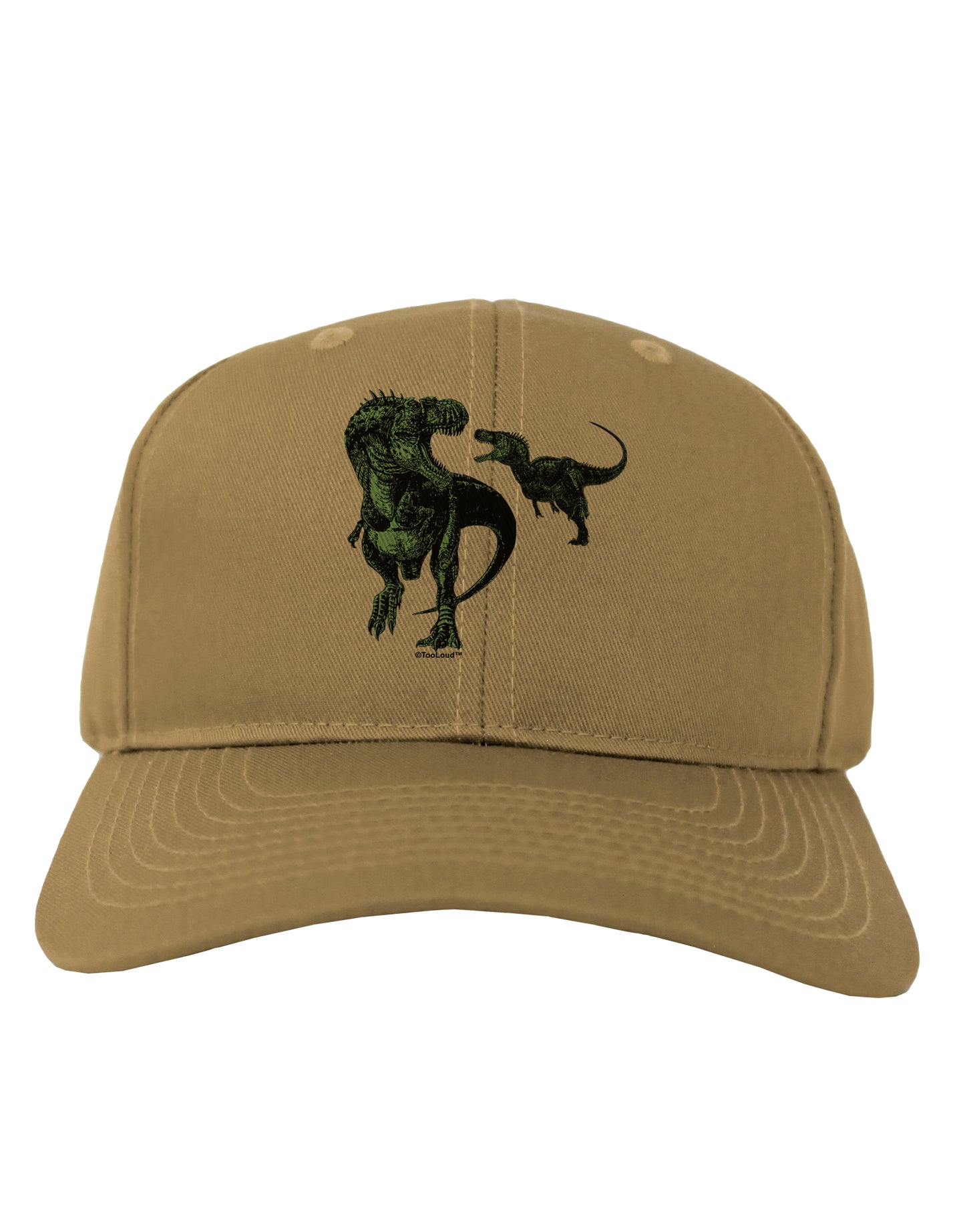 Jurassic Dinosaur Design 1 Adult Baseball Cap Hat by TooLoud-Baseball Cap-TooLoud-Khaki-One Size-Davson Sales