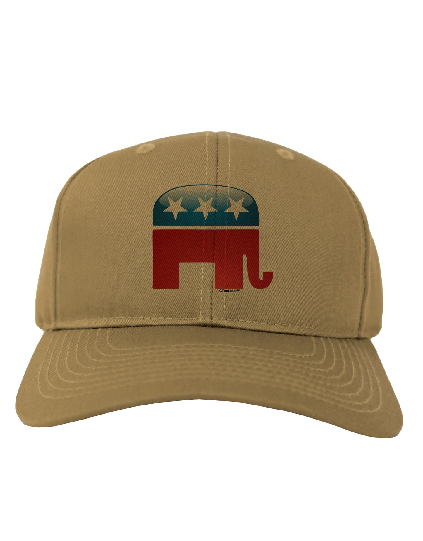 Republican Bubble Symbol Adult Baseball Cap Hat-Baseball Cap-TooLoud-Khaki-One Size-Davson Sales