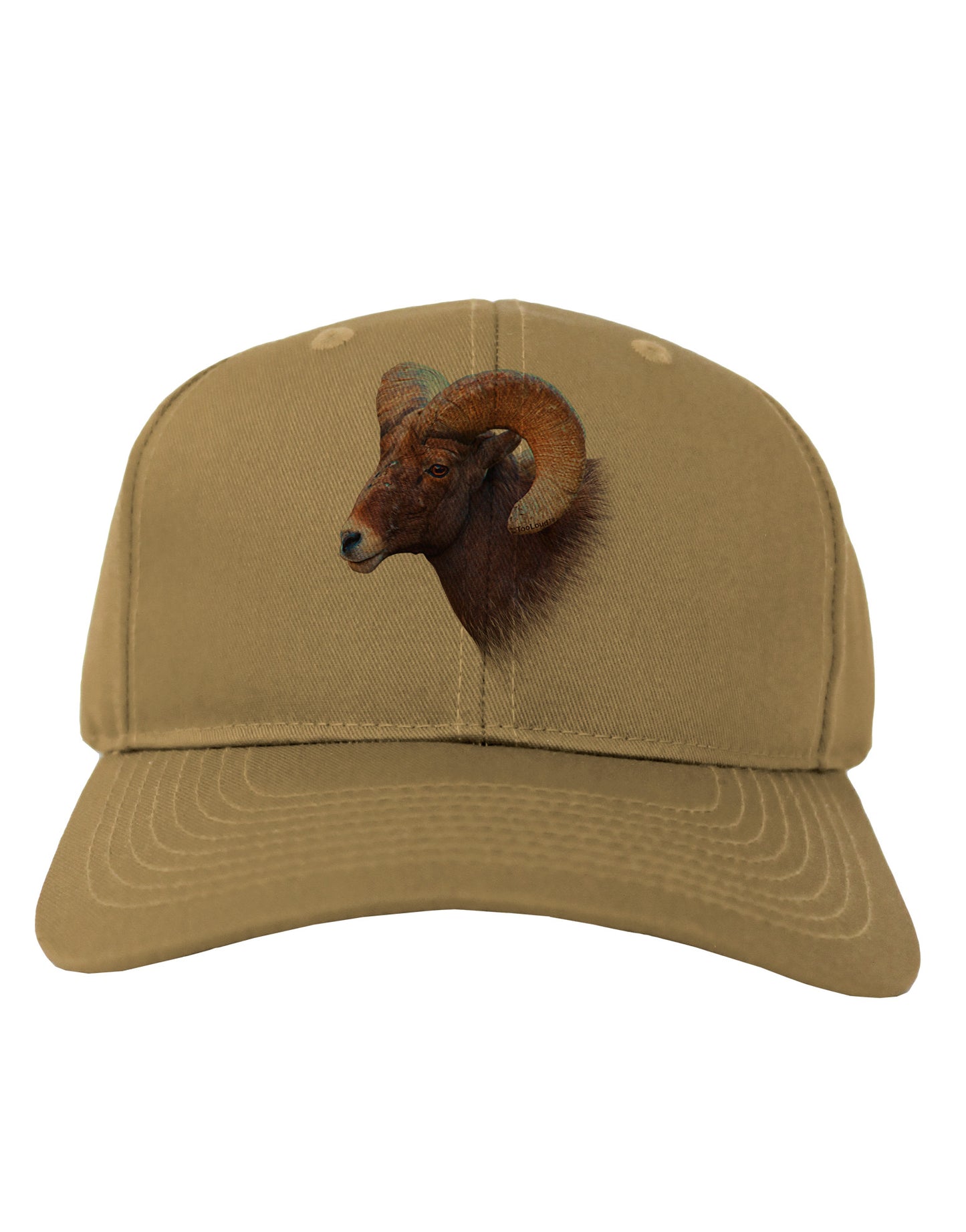 Majestic Bighorn Ram Adult Baseball Cap Hat-Baseball Cap-TooLoud-Khaki-One Size-Davson Sales