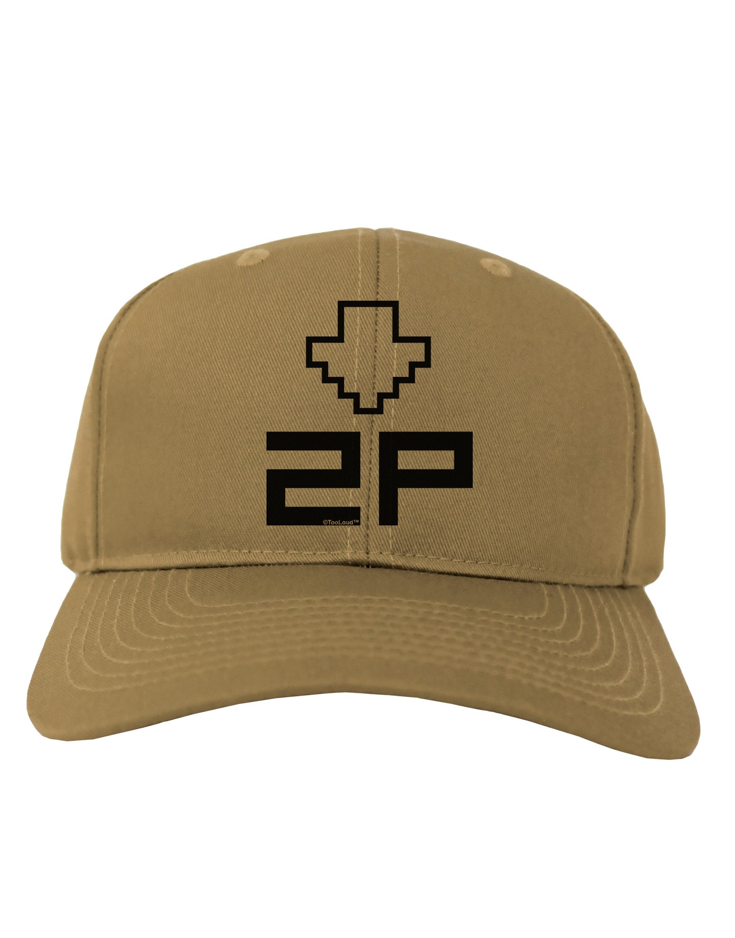 Player Two Selection Icon Adult Baseball Cap Hat-Baseball Cap-TooLoud-Khaki-One Size-Davson Sales