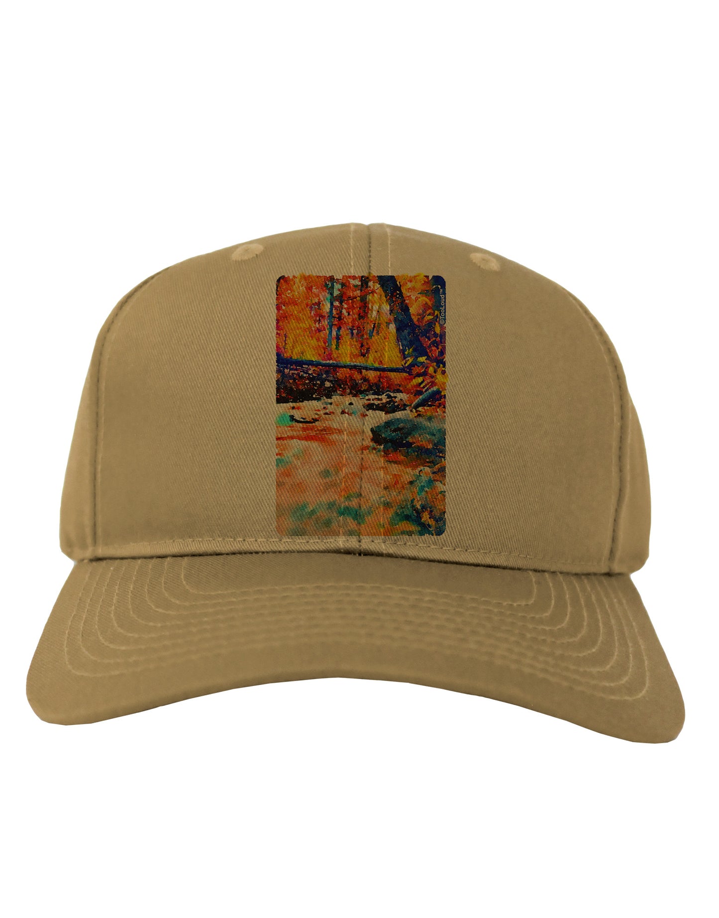 Mt Shavano Colorado Watercolor Adult Baseball Cap Hat-Baseball Cap-TooLoud-Khaki-One Size-Davson Sales