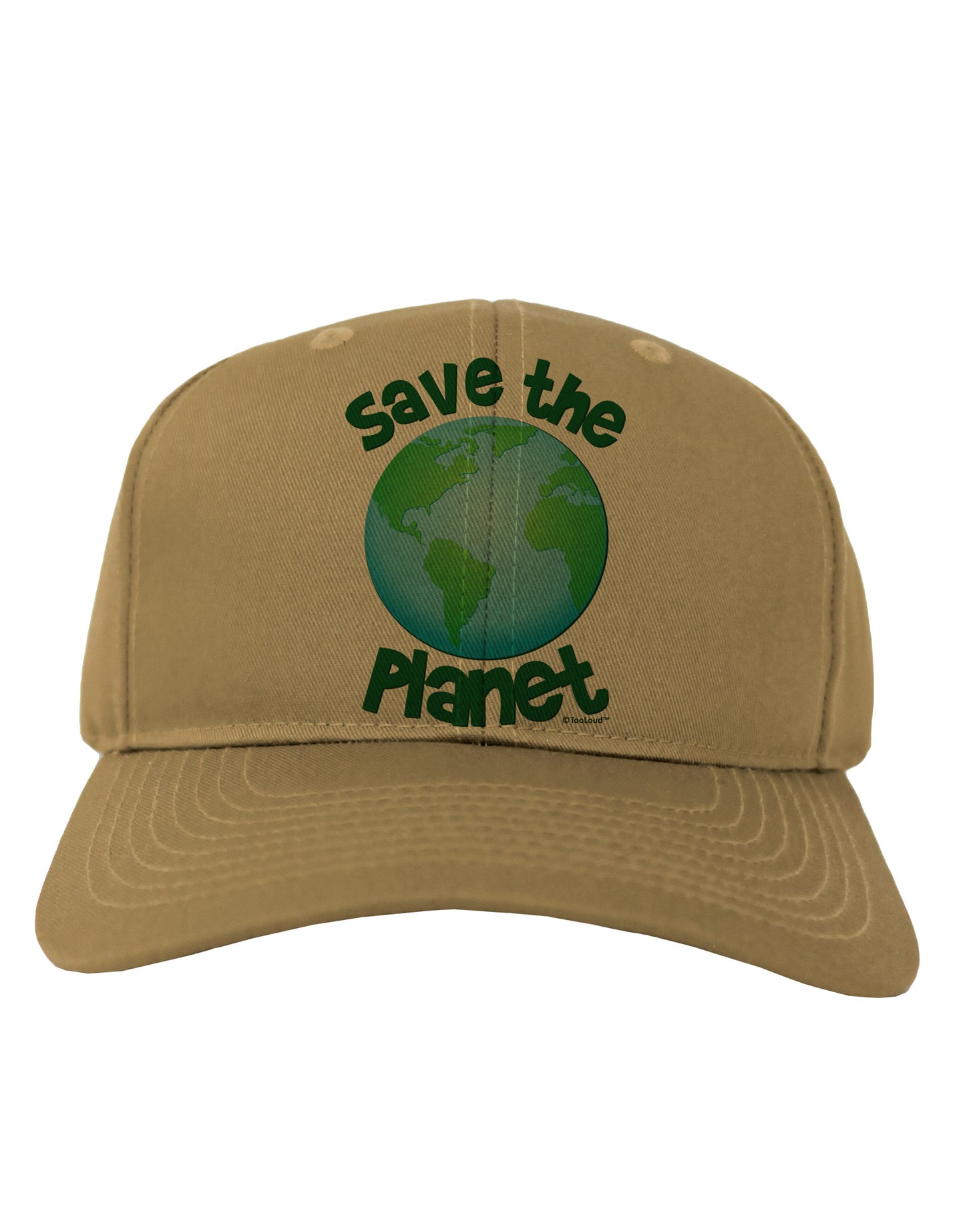 Save the Planet - Earth Adult Baseball Cap Hat-Baseball Cap-TooLoud-Khaki-One Size-Davson Sales