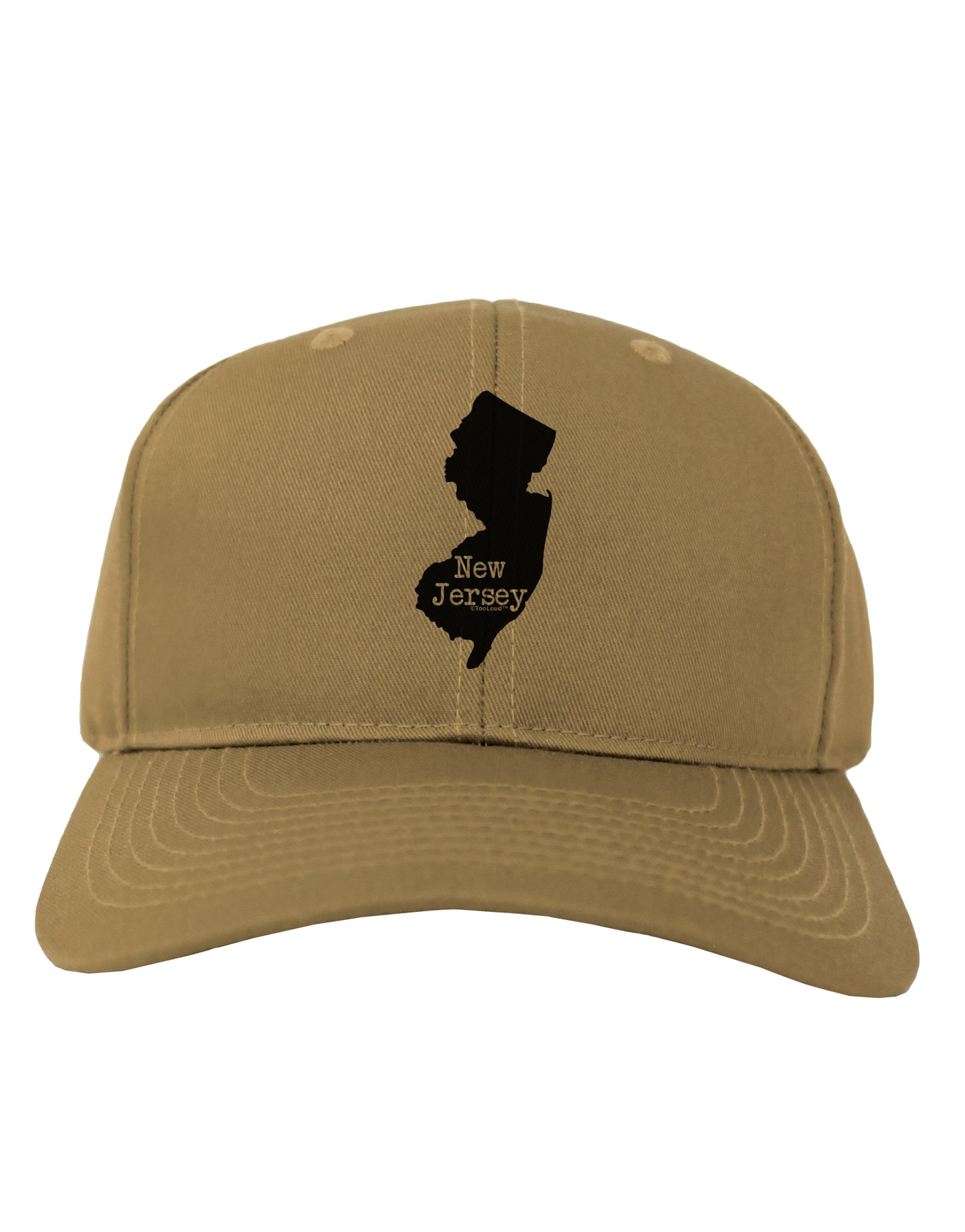 New Jersey - United States Shape Adult Baseball Cap Hat by TooLoud-Baseball Cap-TooLoud-Khaki-One Size-Davson Sales