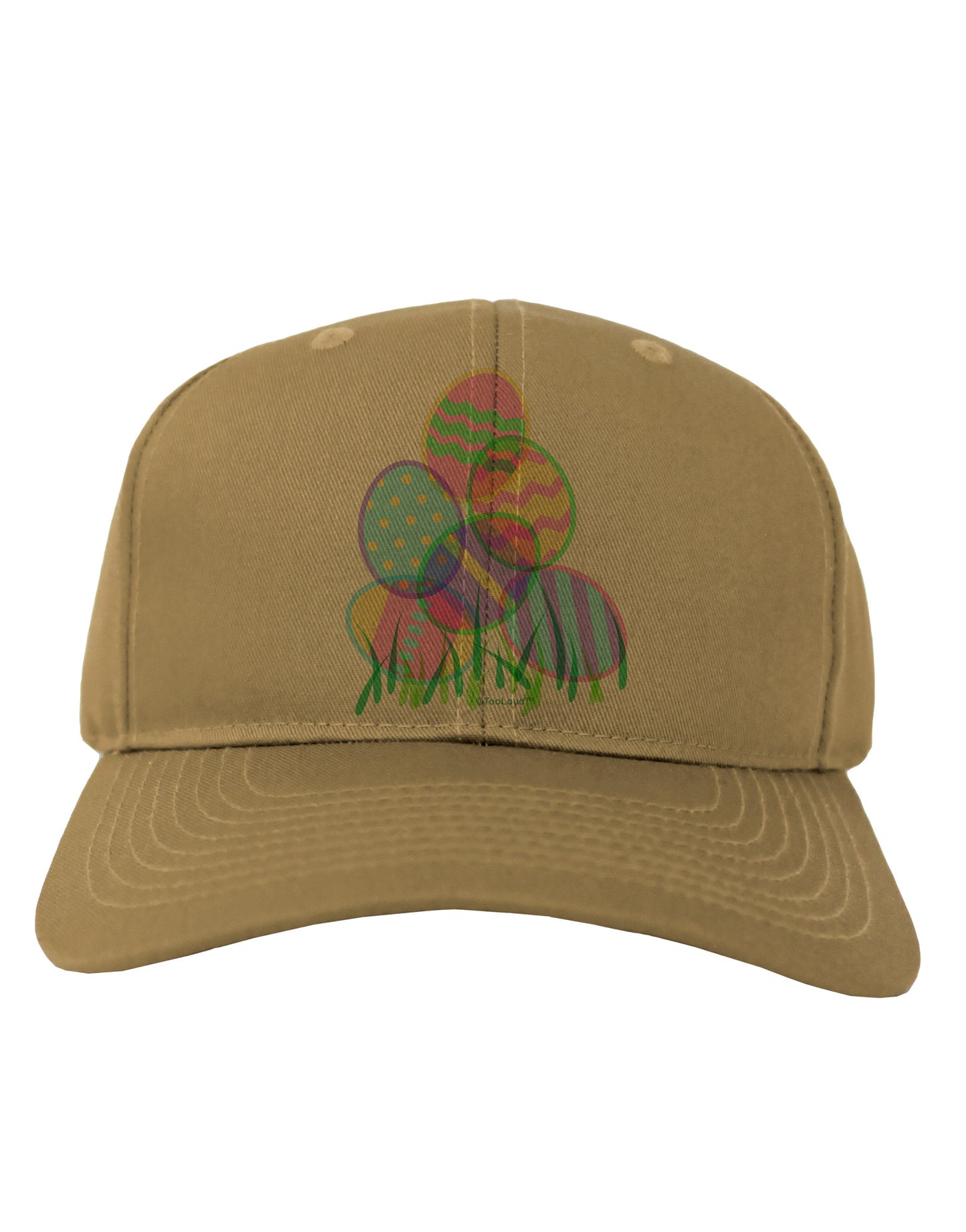 Gel Look Easter Eggs Adult Baseball Cap Hat-Baseball Cap-TooLoud-Khaki-One Size-Davson Sales