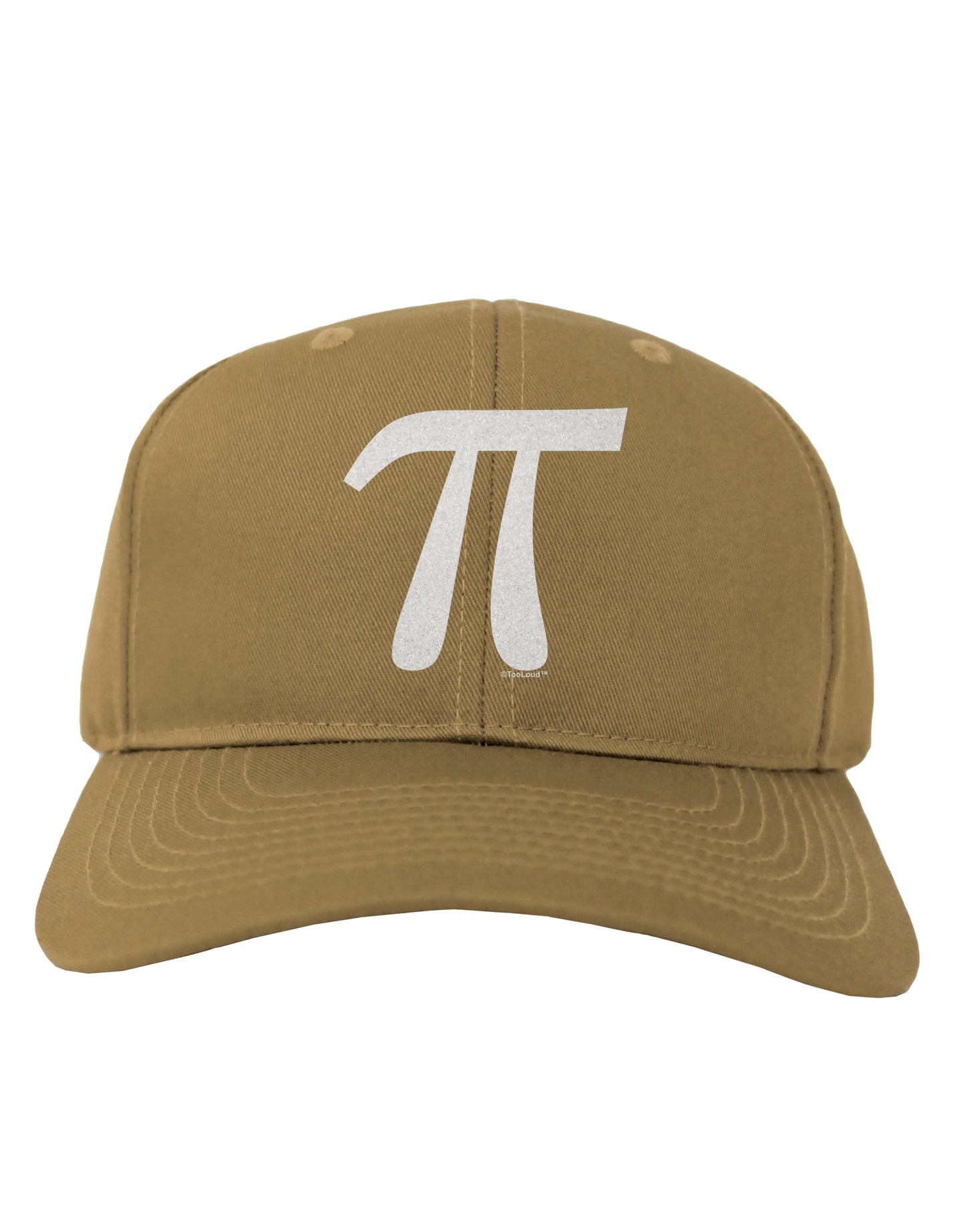 Pi Symbol Glitter - White Adult Baseball Cap Hat by TooLoud-Baseball Cap-TooLoud-Khaki-One Size-Davson Sales