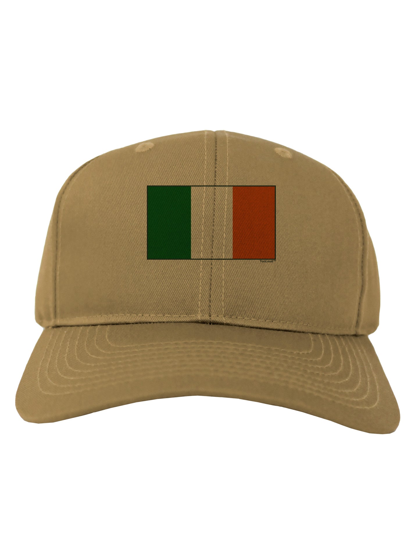 Irish Flag - Flag of Ireland Adult Baseball Cap Hat-Baseball Cap-TooLoud-Khaki-One Size-Davson Sales