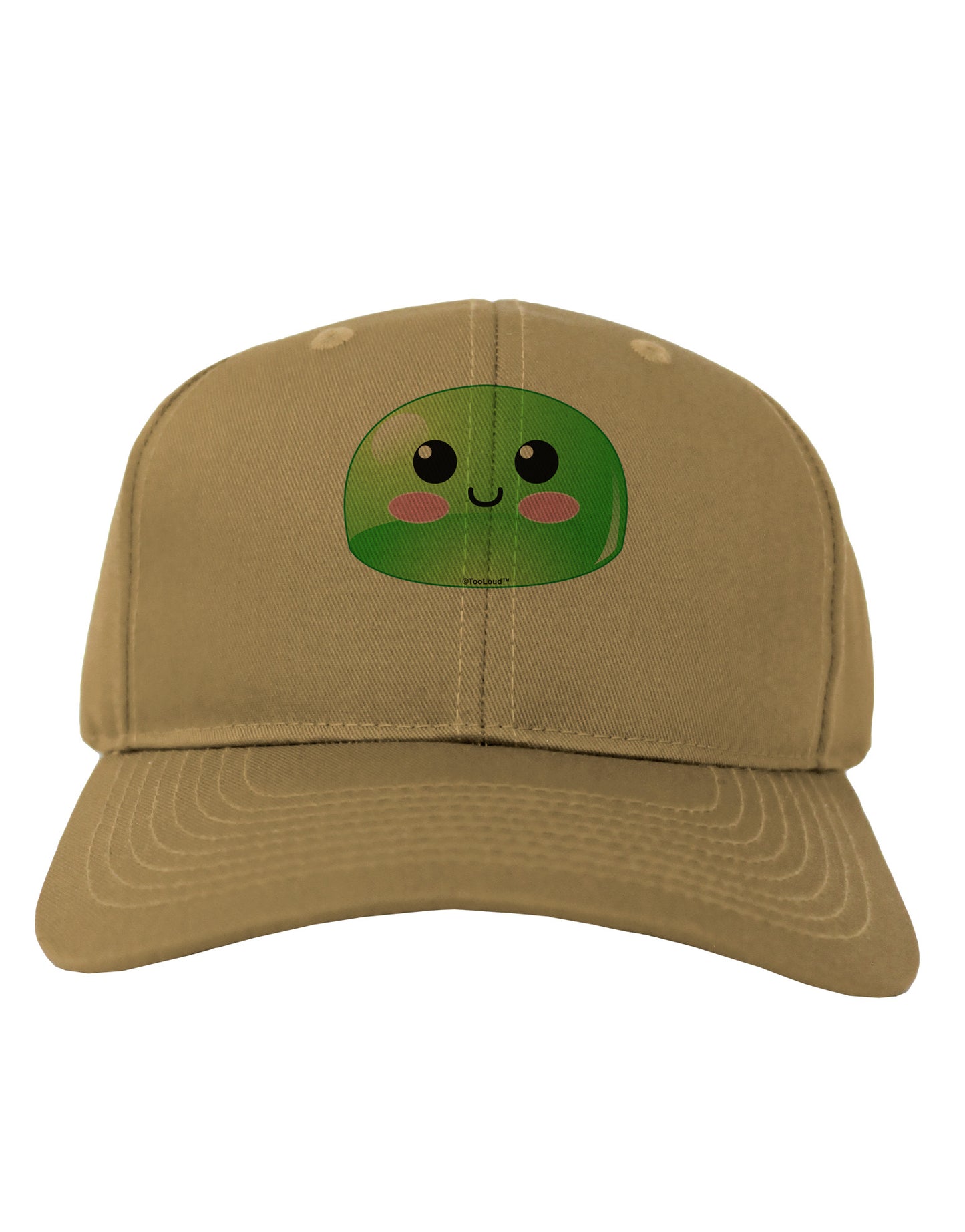 Cute RPG Slime - Green Adult Baseball Cap Hat by TooLoud-Baseball Cap-TooLoud-Khaki-One Size-Davson Sales