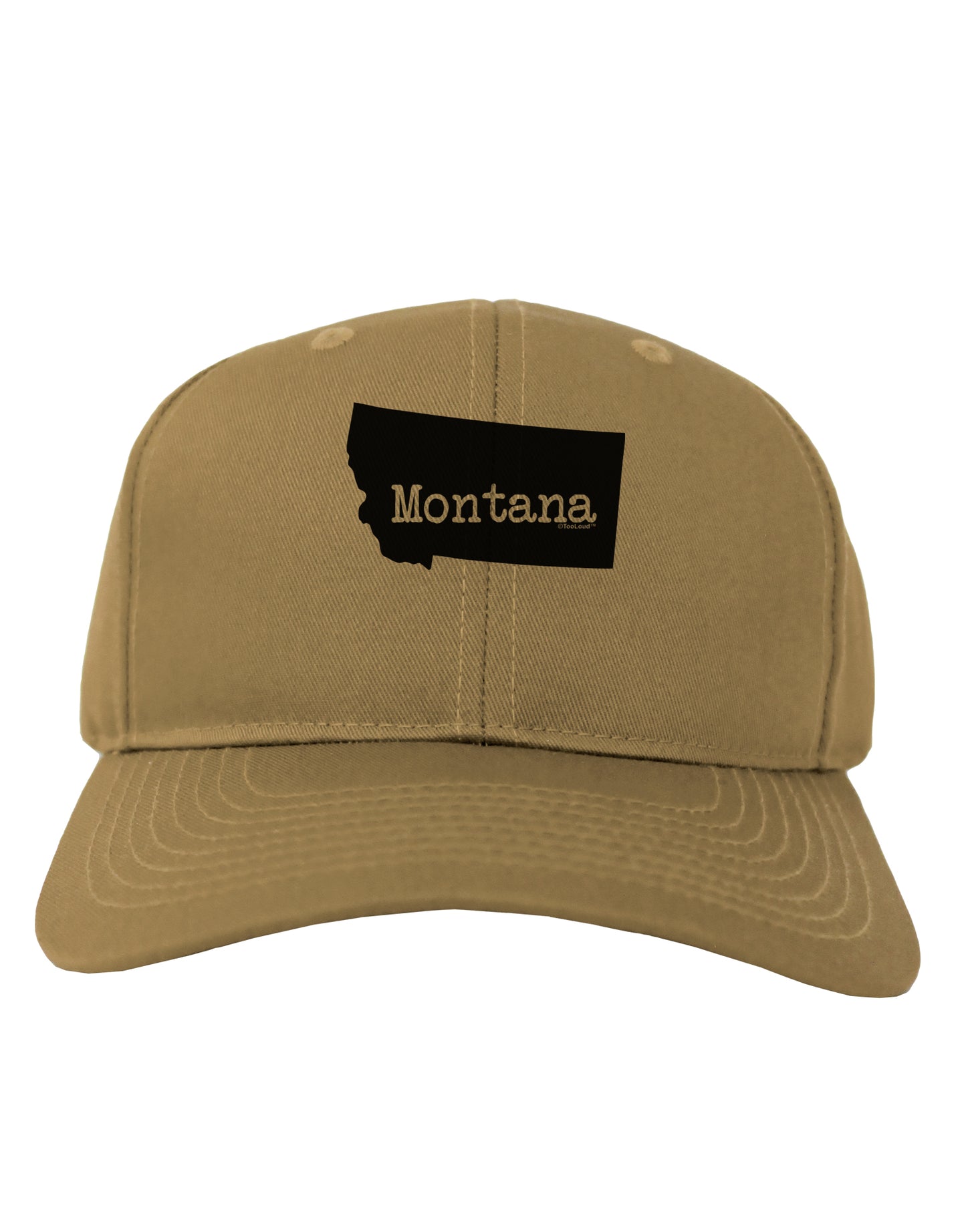 Montana - United States Shape Adult Baseball Cap Hat by TooLoud-Baseball Cap-TooLoud-Khaki-One Size-Davson Sales