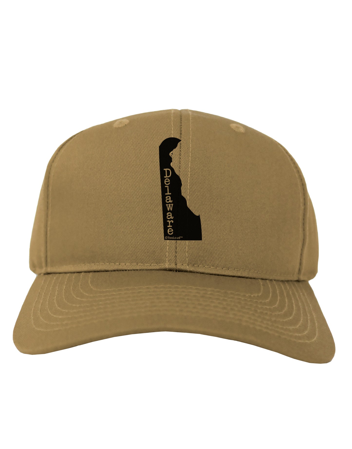 Delaware - United States Shape Adult Baseball Cap Hat by TooLoud-Baseball Cap-TooLoud-Khaki-One Size-Davson Sales