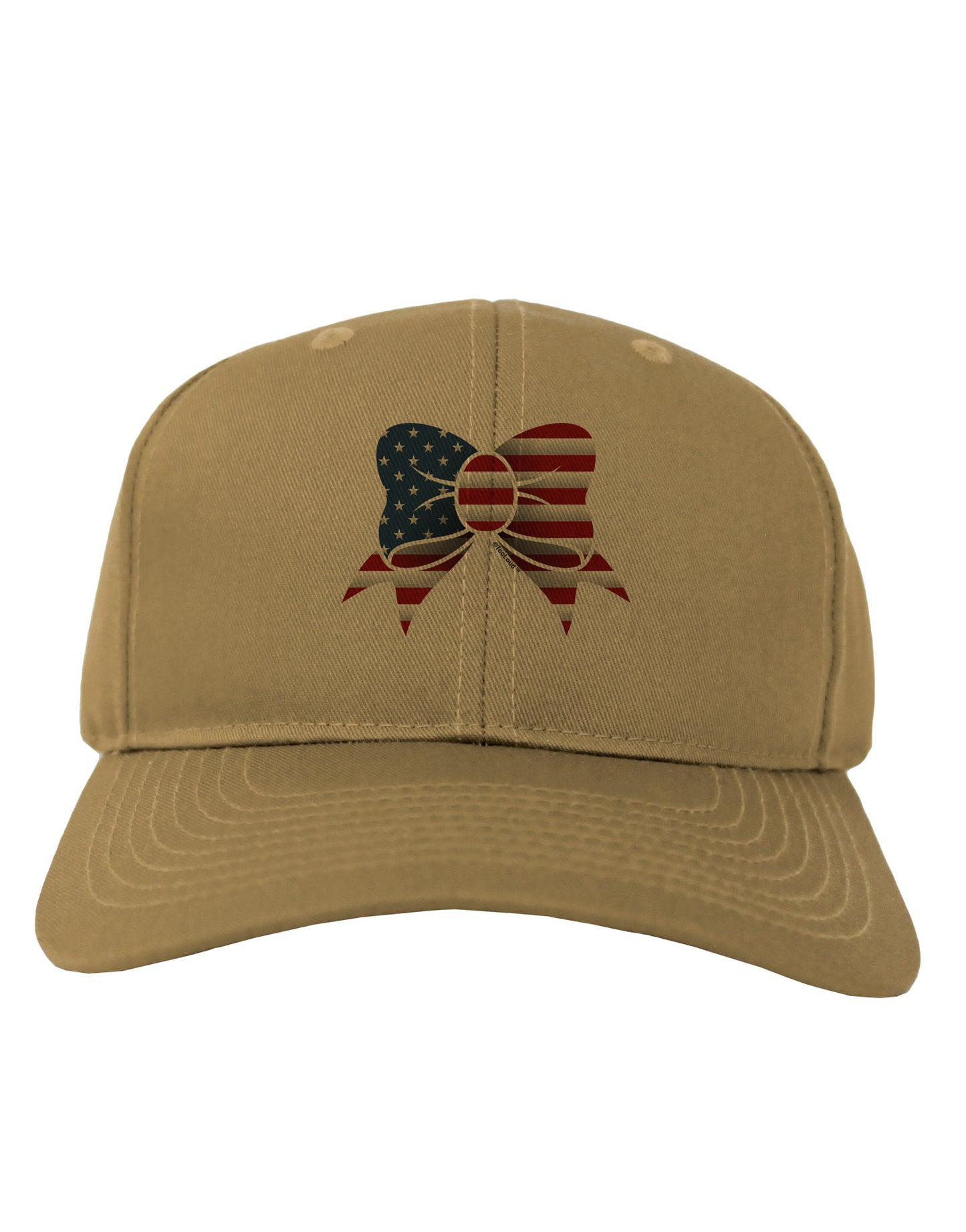 Patriotic Bow Adult Baseball Cap Hat-Baseball Cap-TooLoud-Khaki-One Size-Davson Sales