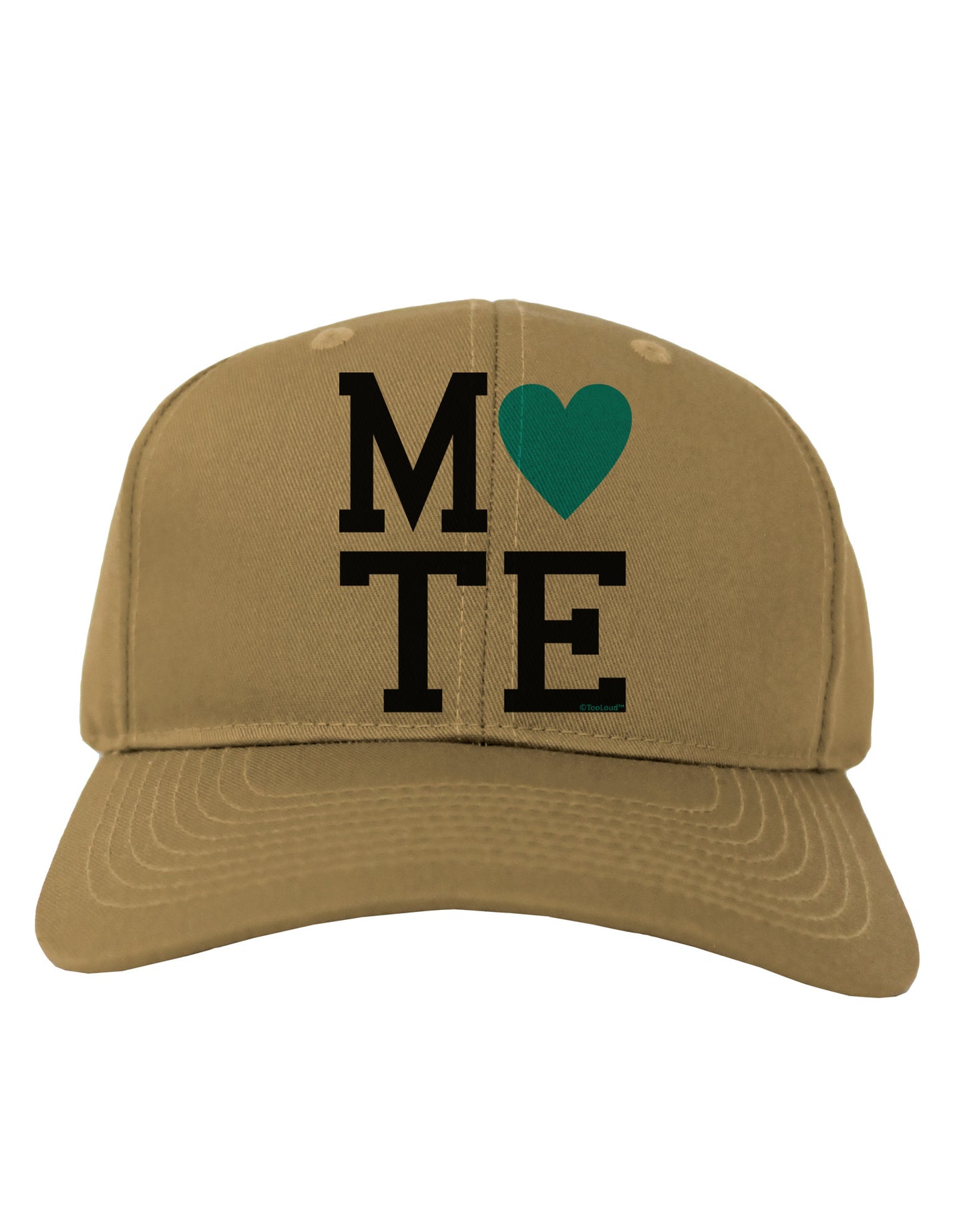 Matching Soulmate Design - Mate - Blue Adult Baseball Cap Hat by TooLoud-Baseball Cap-TooLoud-Khaki-One Size-Davson Sales