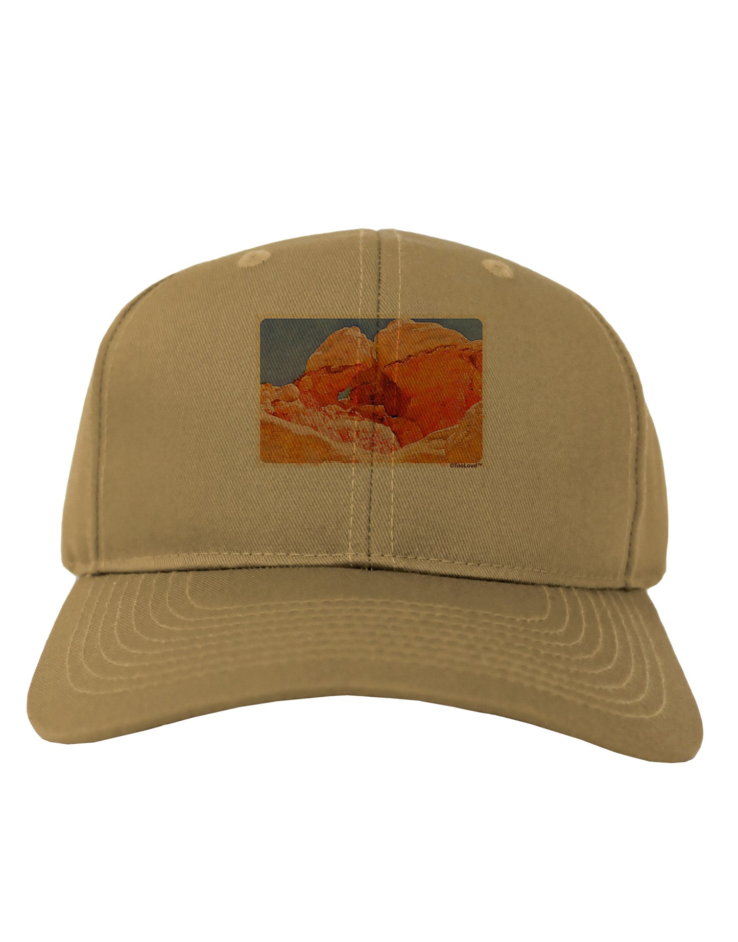 Desert Landscape Watercolor Adult Baseball Cap Hat-Baseball Cap-TooLoud-Khaki-One Size-Davson Sales