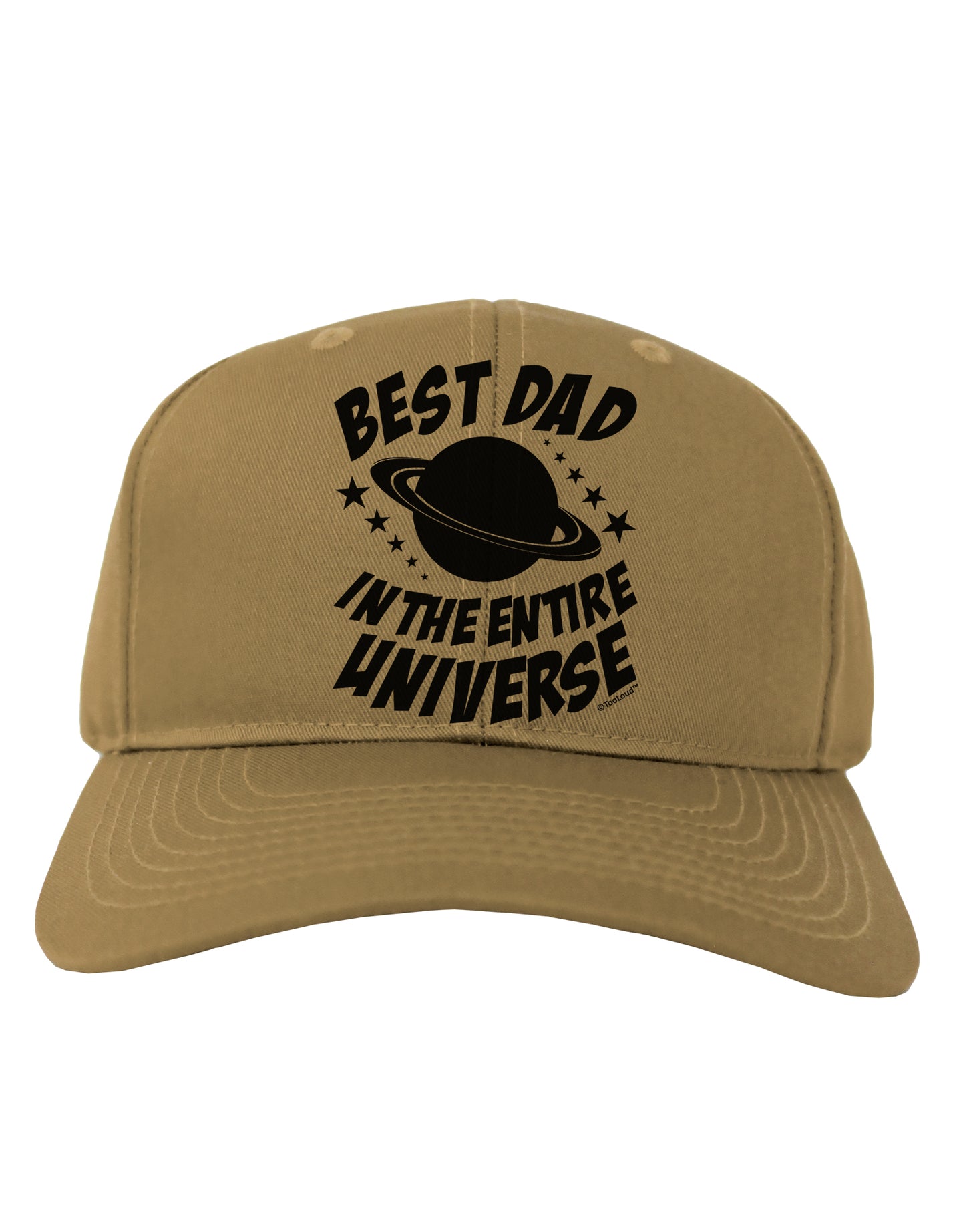 Best Dad in the Entire Universe Adult Baseball Cap Hat-Baseball Cap-TooLoud-Khaki-One Size-Davson Sales