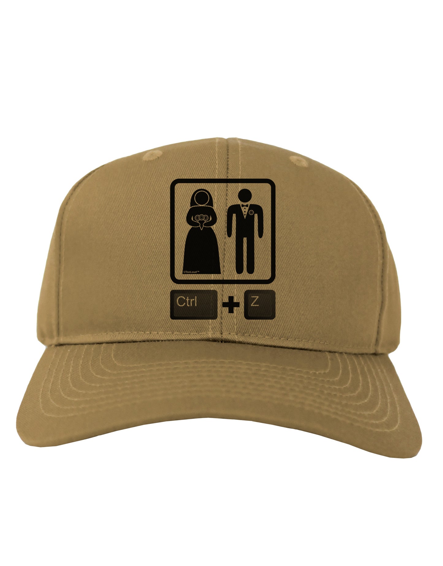 Ctrl Z - Marriage Adult Baseball Cap Hat-Baseball Cap-TooLoud-Khaki-One Size-Davson Sales