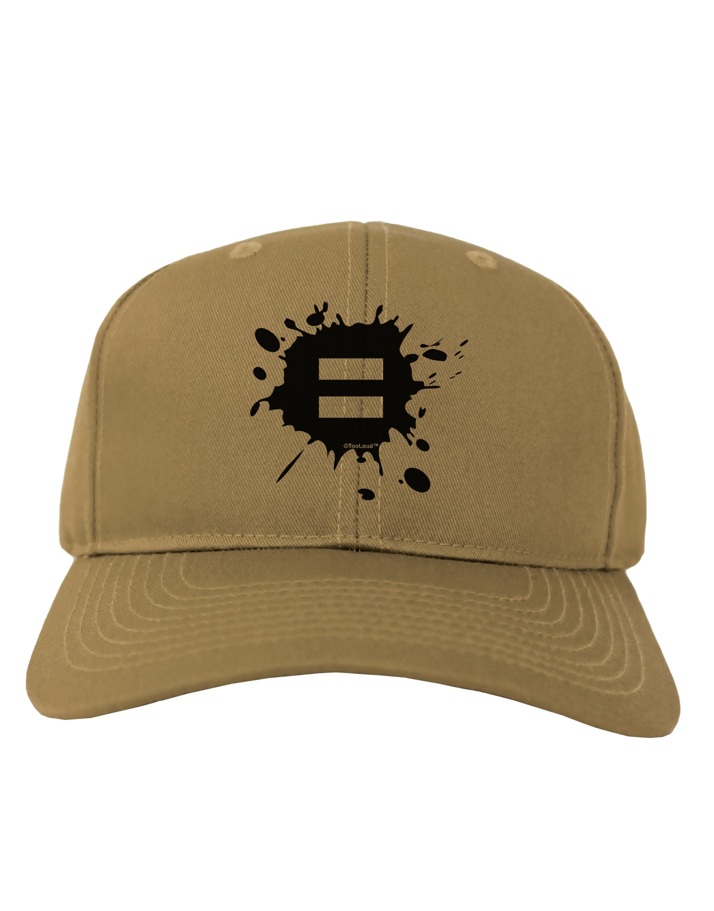 Equal Paint Splatter Adult Baseball Cap Hat by TooLoud-Baseball Cap-TooLoud-Khaki-One Size-Davson Sales