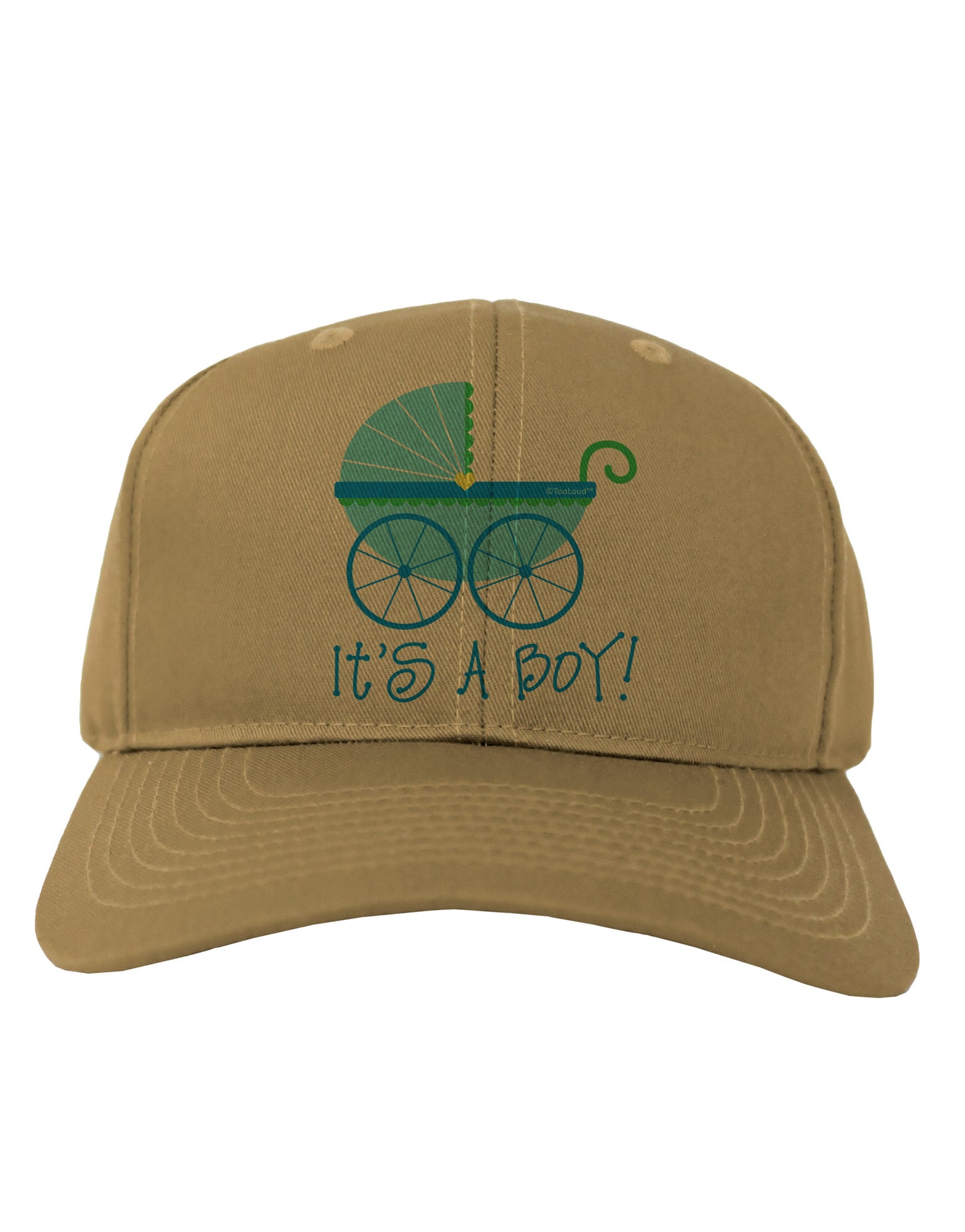 It's a Boy - Baby Boy Carriage Adult Baseball Cap Hat-Baseball Cap-TooLoud-Khaki-One Size-Davson Sales
