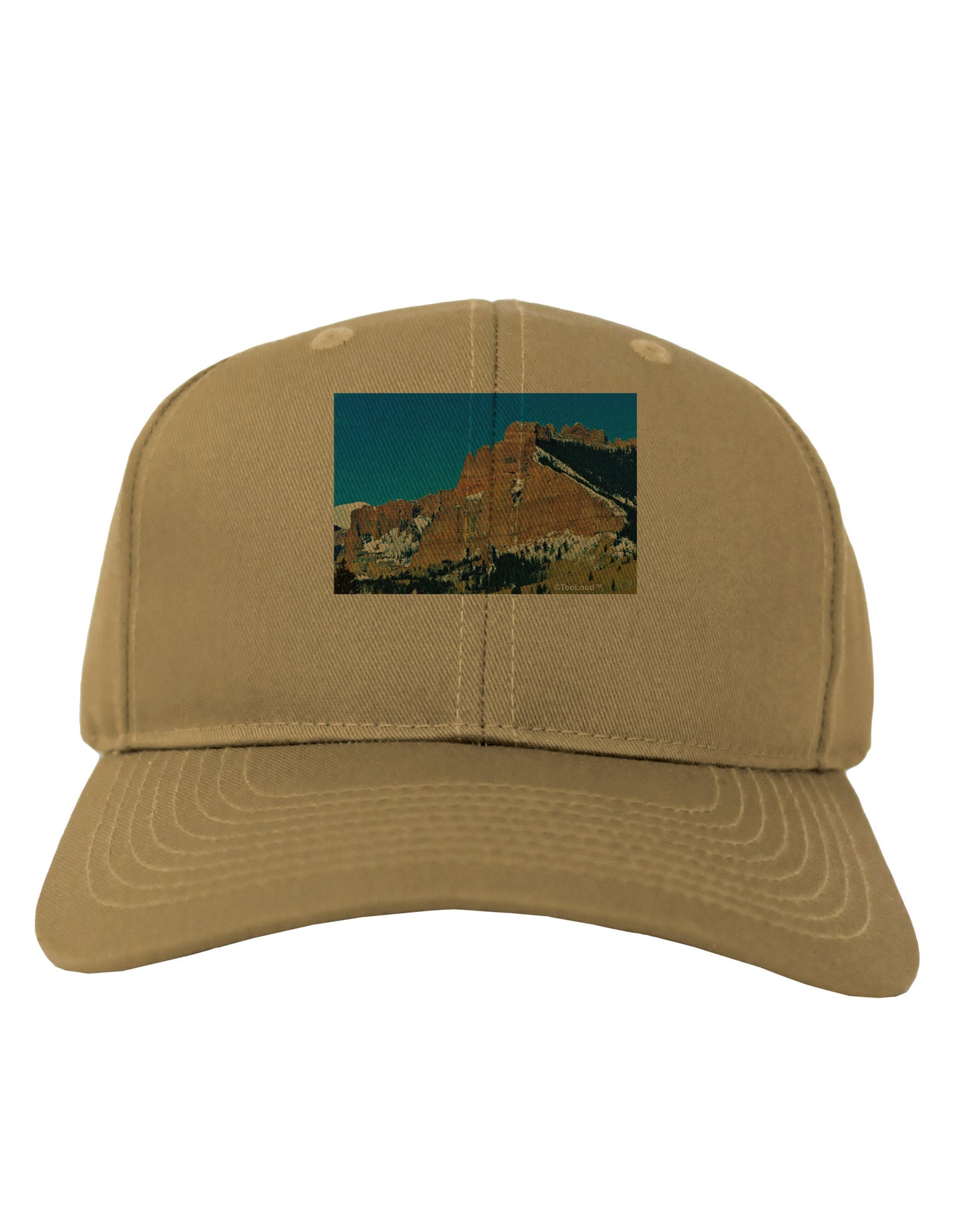Colorado Snowy Mountains Adult Baseball Cap Hat-Baseball Cap-TooLoud-Khaki-One Size-Davson Sales