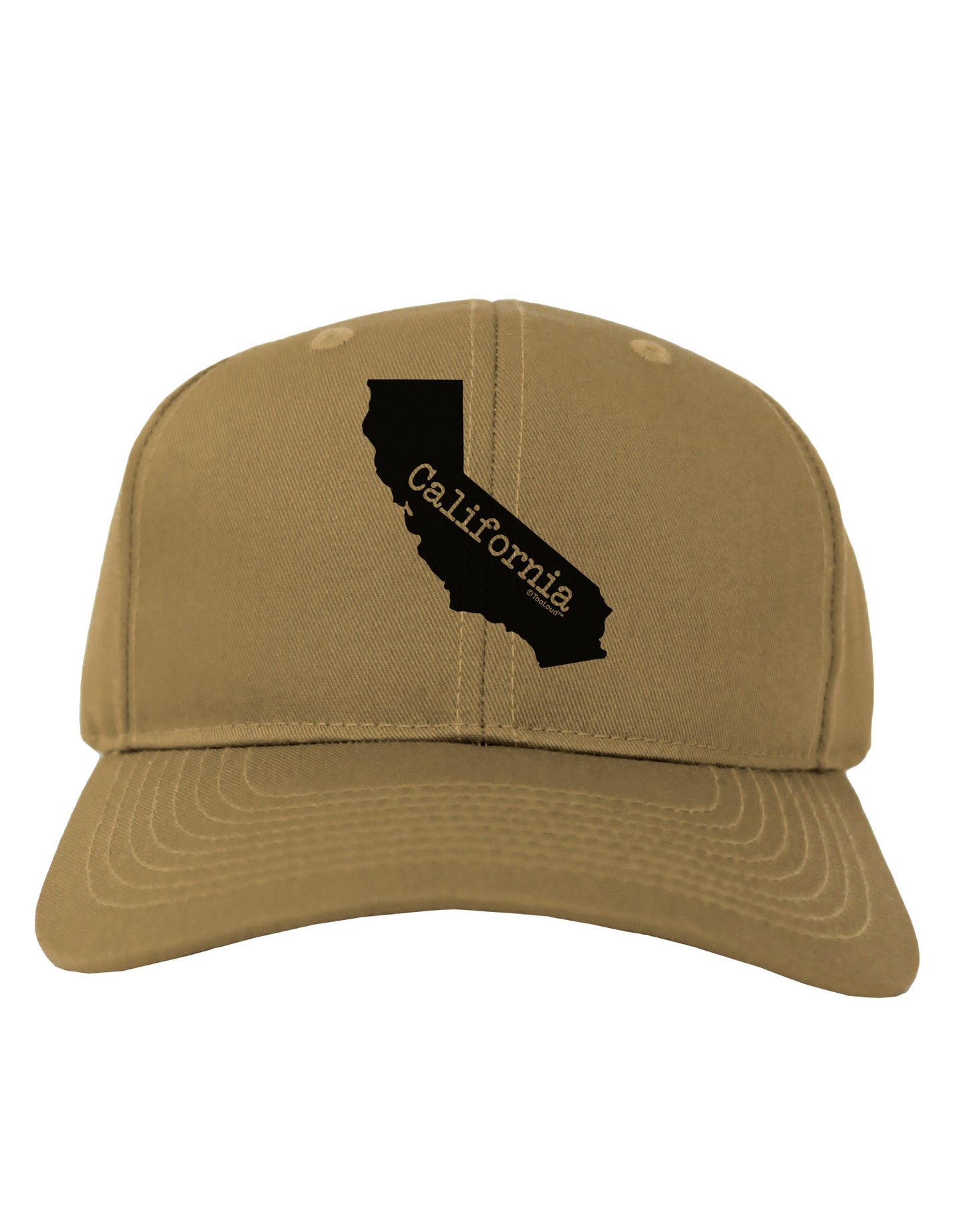 California - United States Shape Adult Baseball Cap Hat by TooLoud-Baseball Cap-TooLoud-Khaki-One Size-Davson Sales