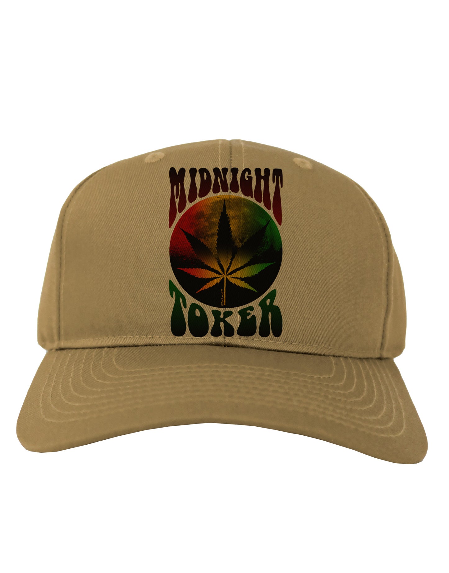 Midnight Toker Marijuana Adult Baseball Cap Hat-Baseball Cap-TooLoud-Khaki-One Size-Davson Sales
